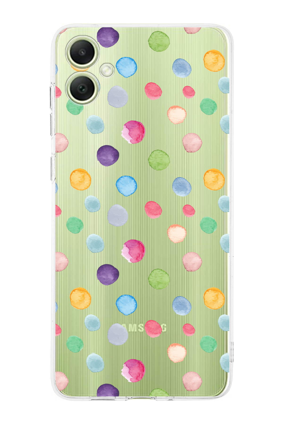 Samsung Galaxy A05 ile Uyumlu Water Color 6 Kamera Korumalı Şeffaf Kılıf