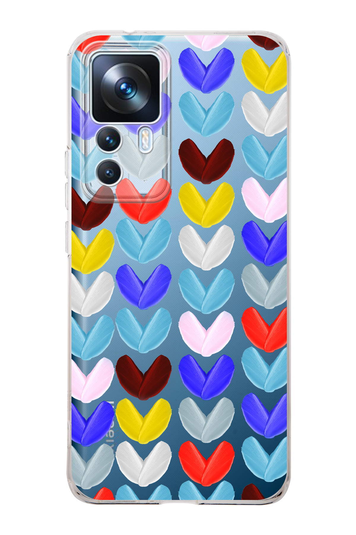 Xiaomi Mi 12T ile Uyumlu Water Color 1  Kamera Korumalı Şeffaf  Kılıf