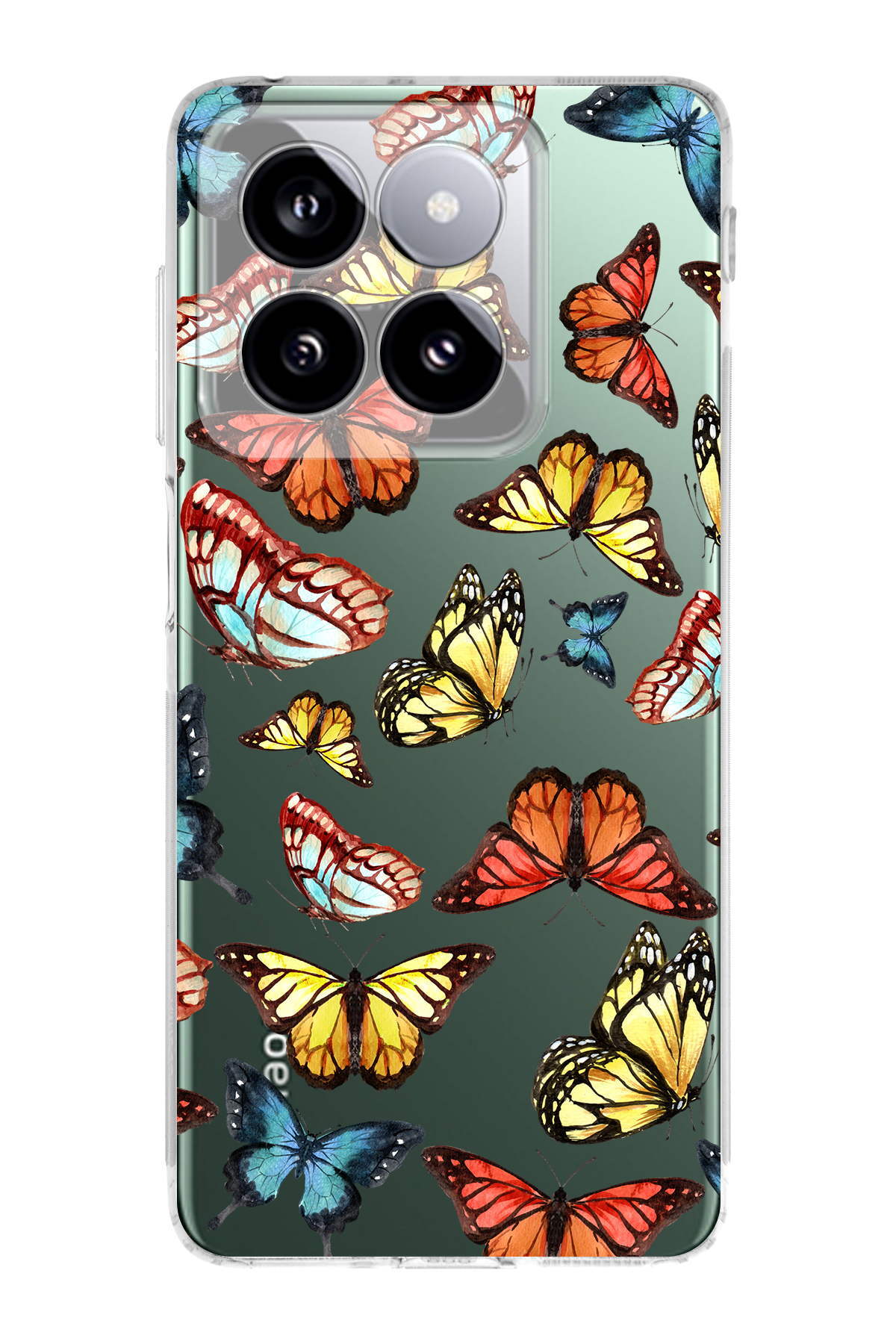 Xiaomi Mi 13 ile Uyumlu Water Color 2  Kamera Korumalı Şeffaf  Kılıf