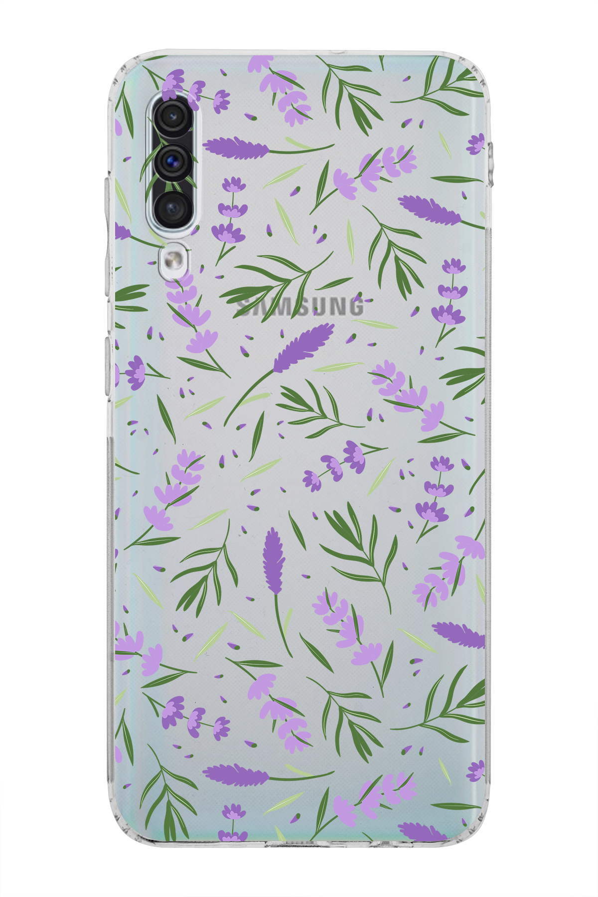 Samsung Galaxy A50s ile Uyumlu Water Color 3  Kamera Korumalı Şeffaf  Kılıf