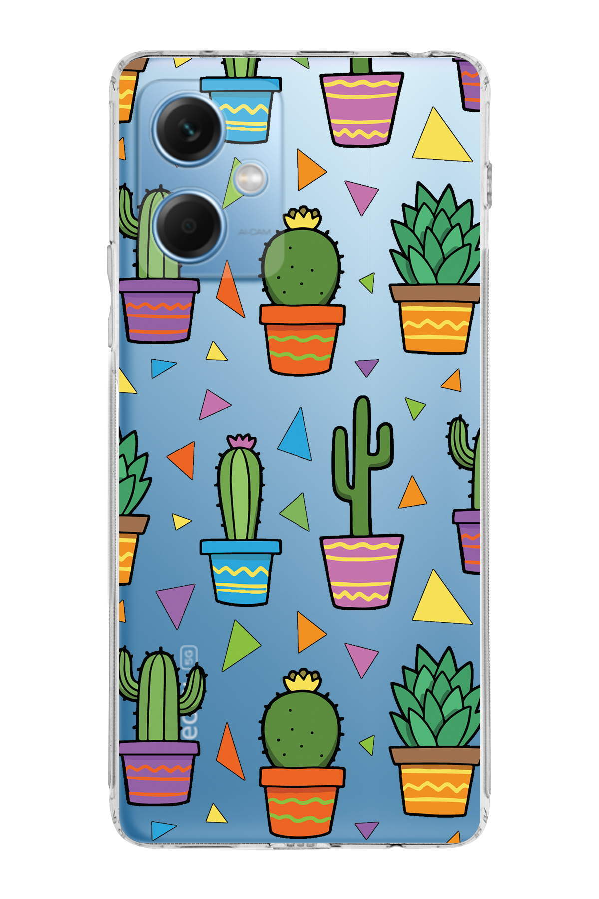 Xiaomi Redmi Note 12 4G ile Uyumlu Water Color 4  Kamera Korumalı Şeffaf  Kılıf