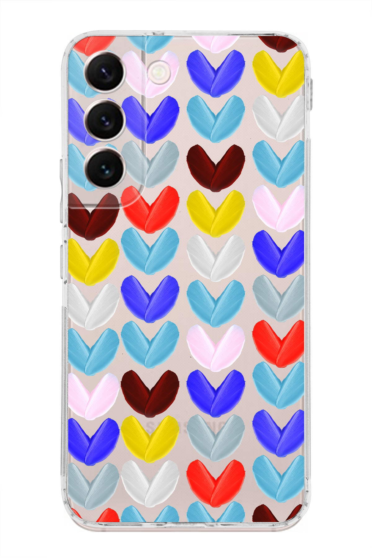 Samsung Galaxy S22 ile Uyumlu Water Color 1  Kamera Korumalı Şeffaf  Kılıf