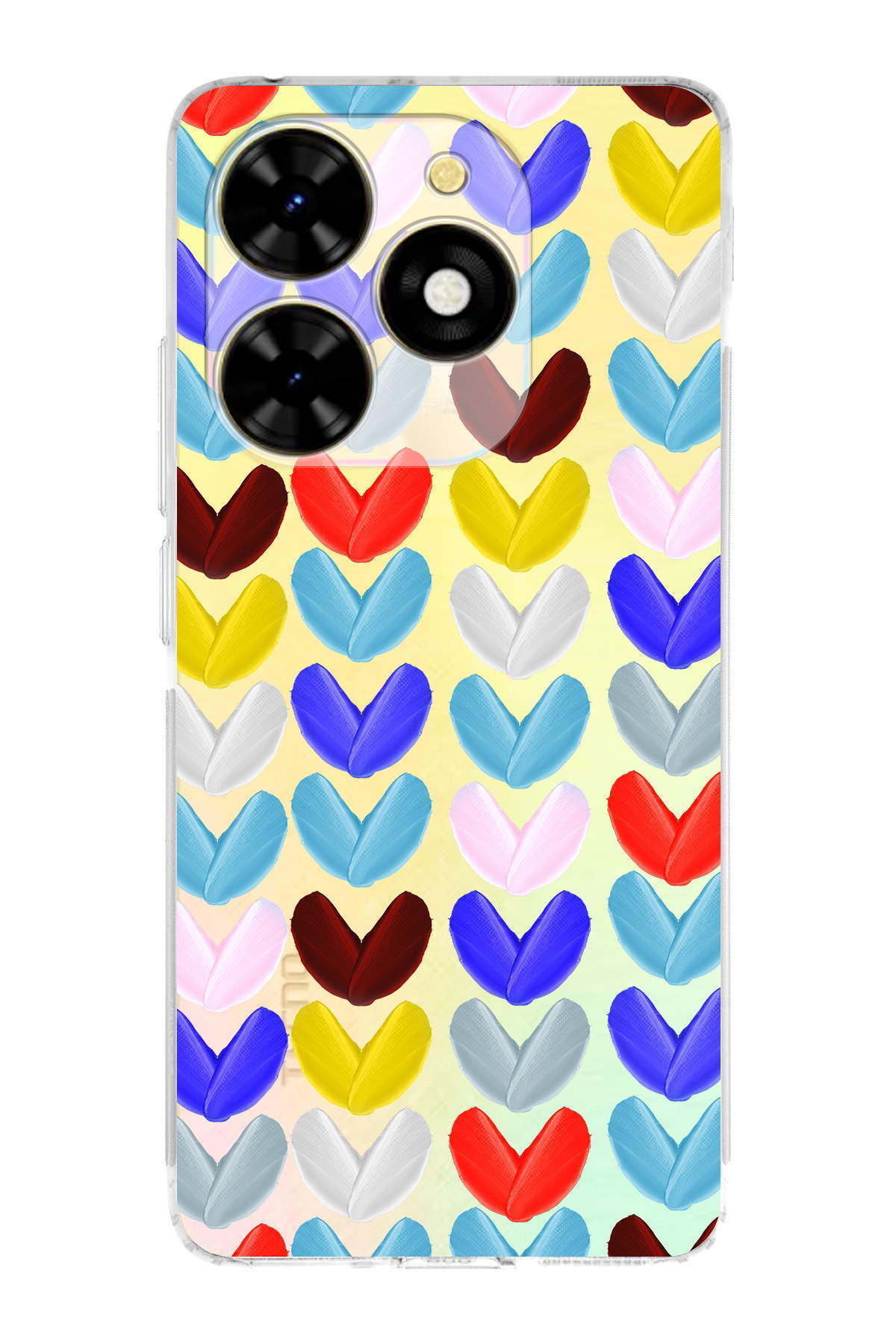 Tecno Spark Go 2023 ile Uyumlu Water Color 1  Kamera Korumalı Şeffaf  Kılıf