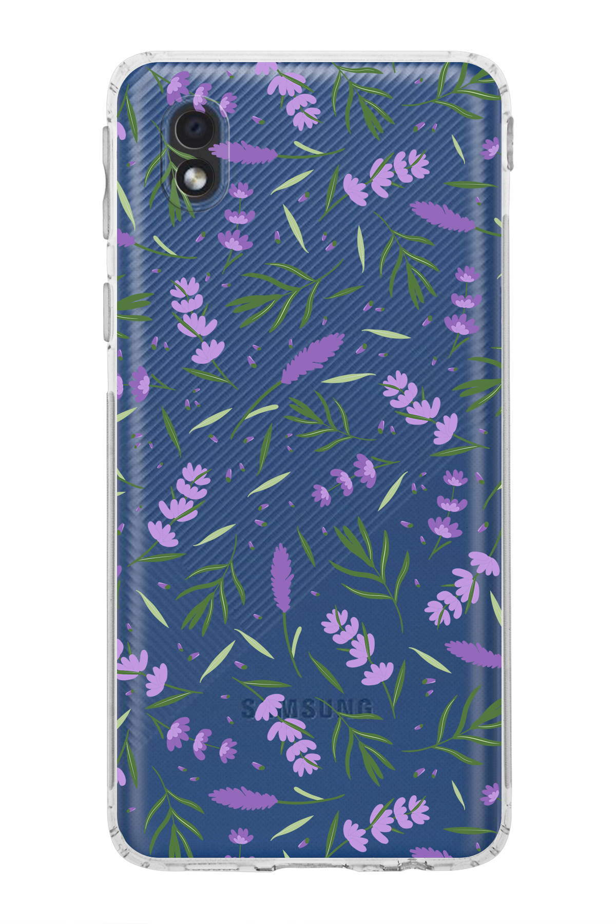 Samsung Galaxy A01 Core ile Uyumlu Water Color 3  Kamera Korumalı Şeffaf  Kılıf