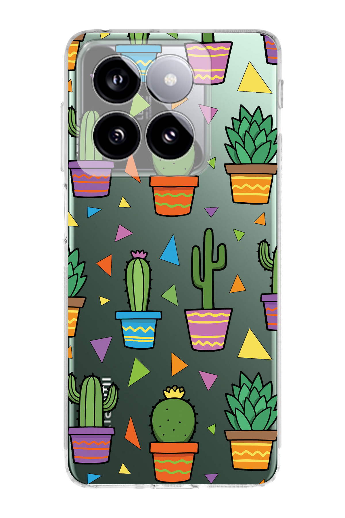 Xiaomi Mi 13 ile Uyumlu Water Color 4  Kamera Korumalı Şeffaf  Kılıf