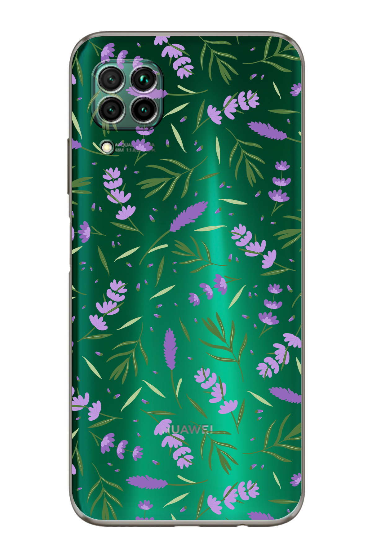 Huawei P40 Lite ile Uyumlu Water Color 3  Kamera Korumalı Şeffaf  Kılıf