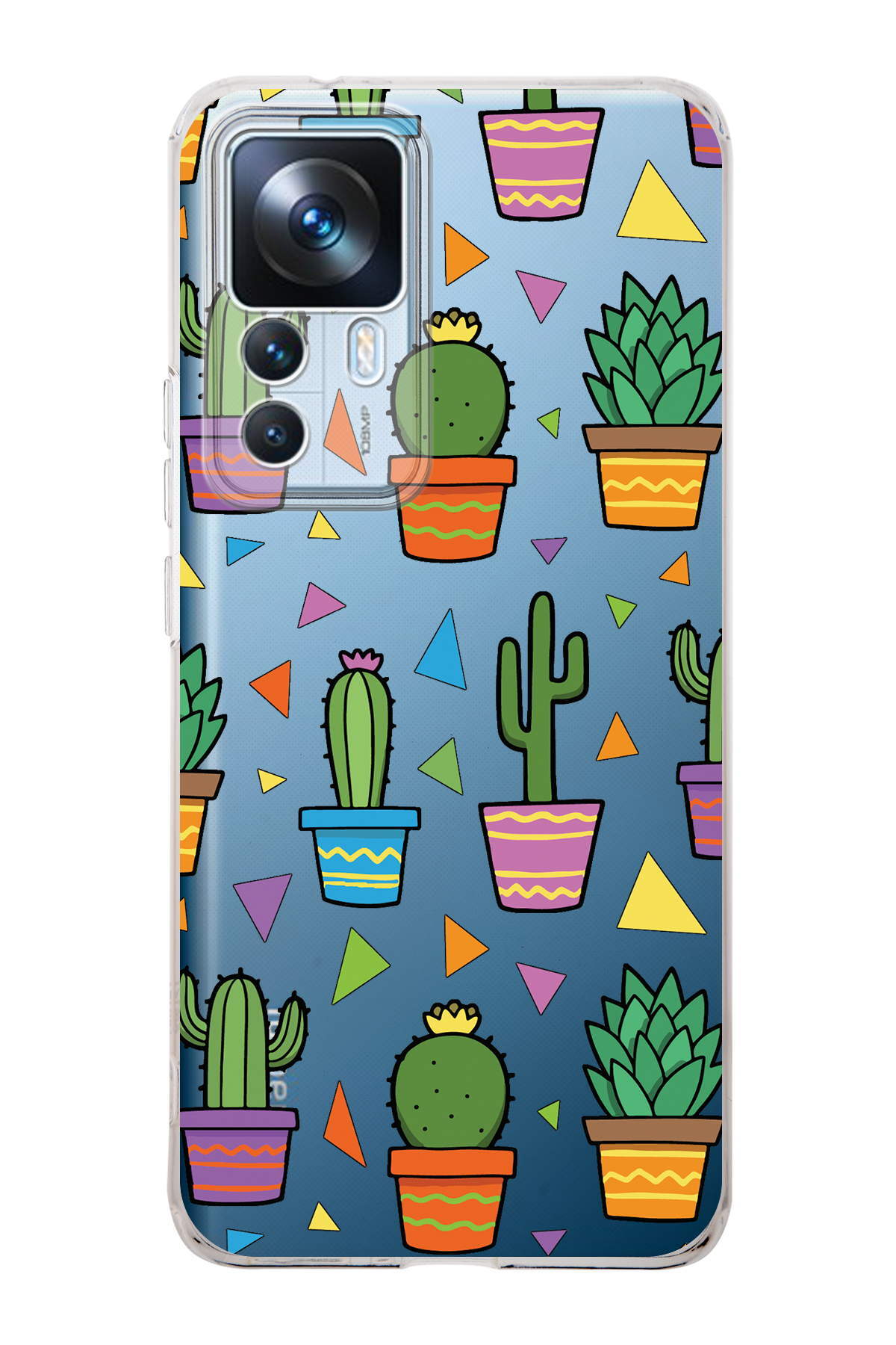 Xiaomi Mi 12T ile Uyumlu Water Color 4  Kamera Korumalı Şeffaf  Kılıf