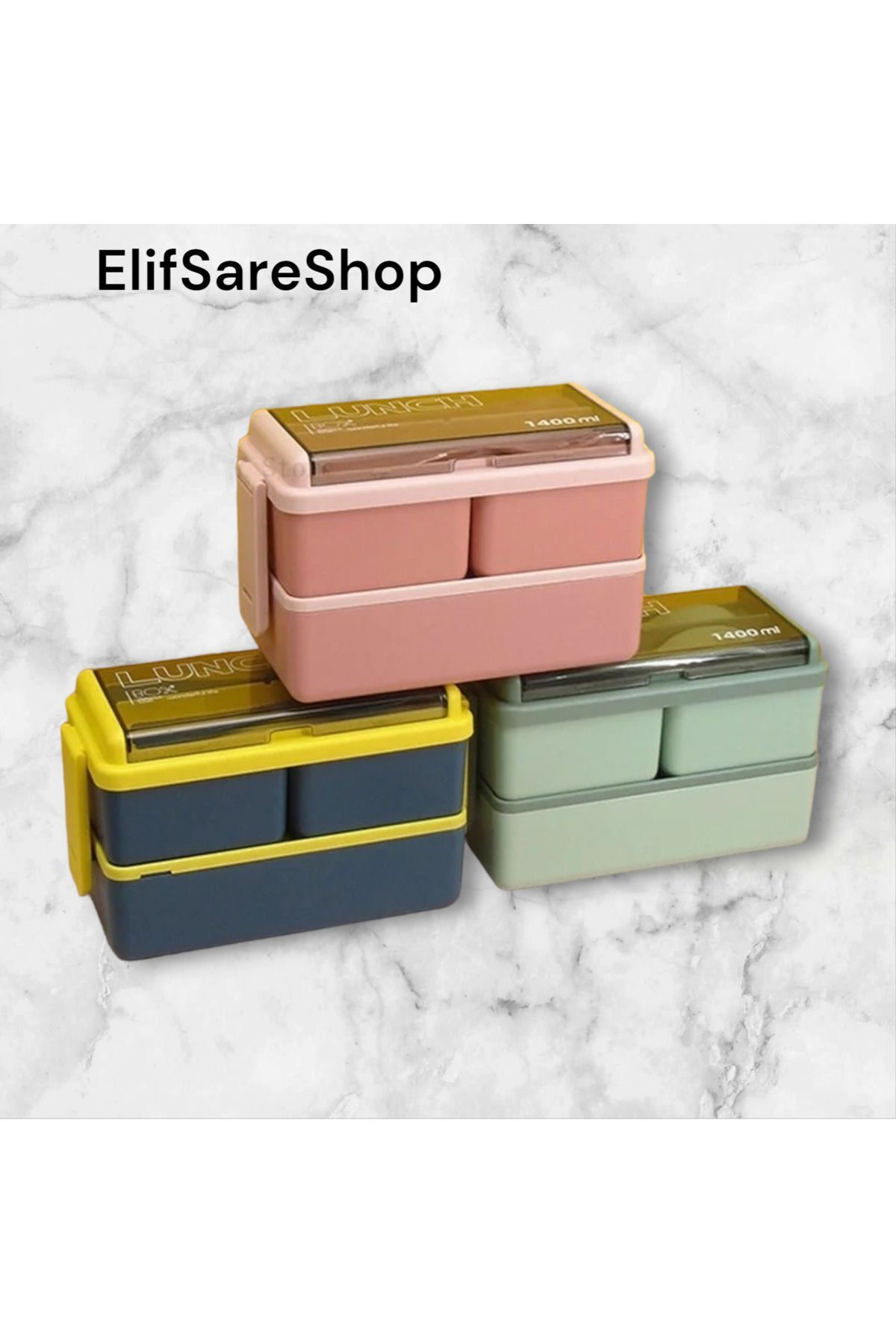 LUNCH BOX-Double Layer Food Container 3