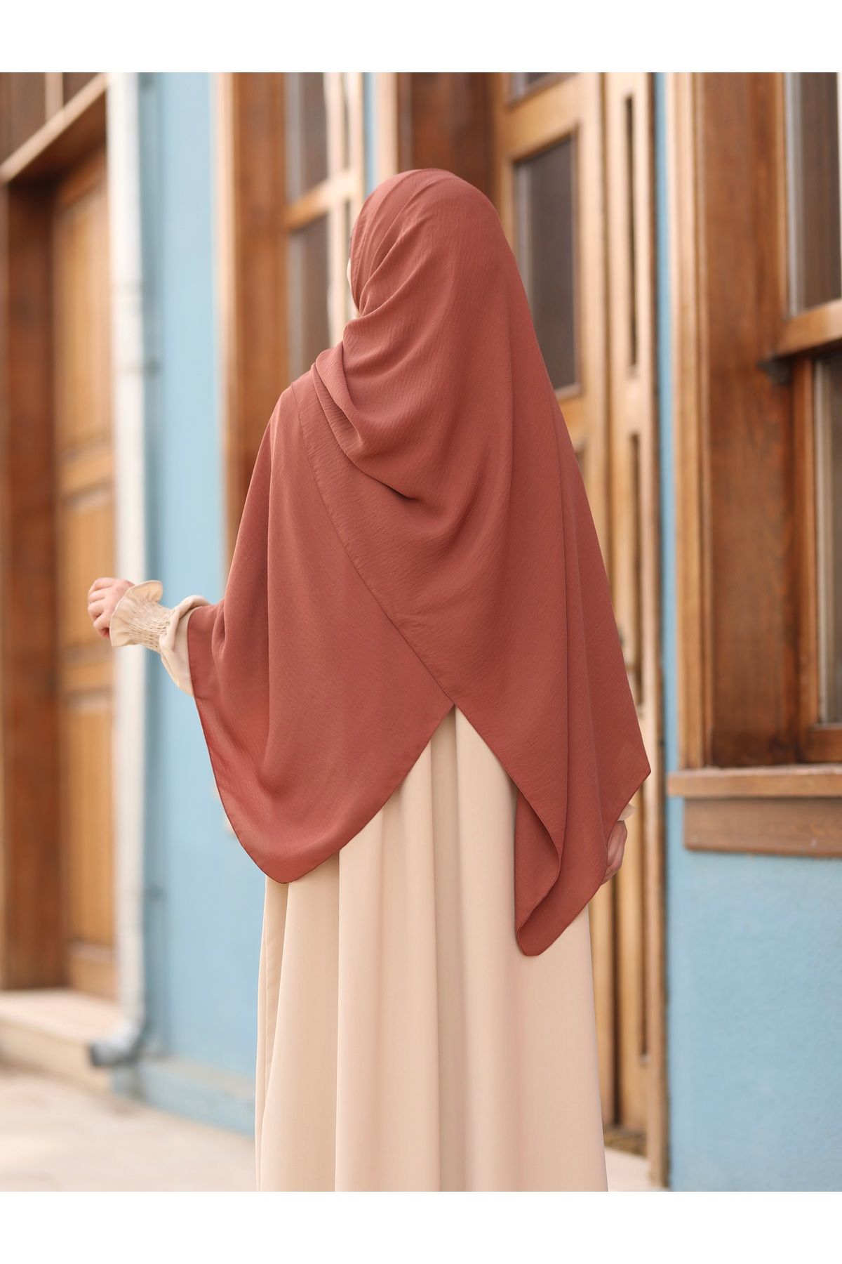 İPEKSTİL-Cazz Large Size Onion Shell Shawl 6