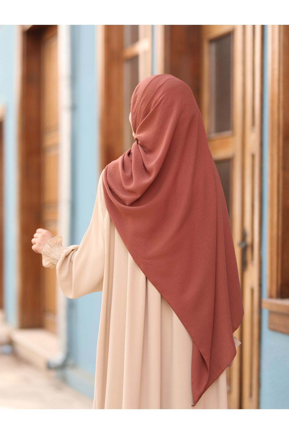 İPEKSTİL-Cazz Large Size Onion Shell Shawl 2