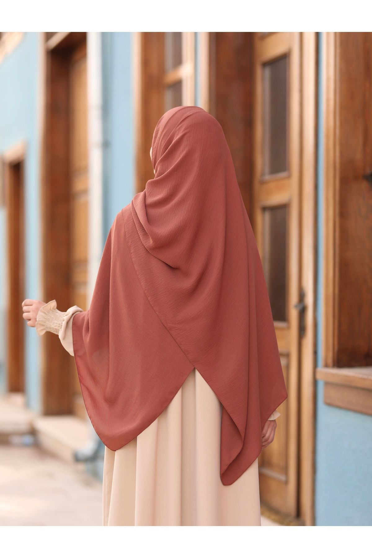 İPEKSTİL-Cazz Large Size Onion Shell Shawl 4