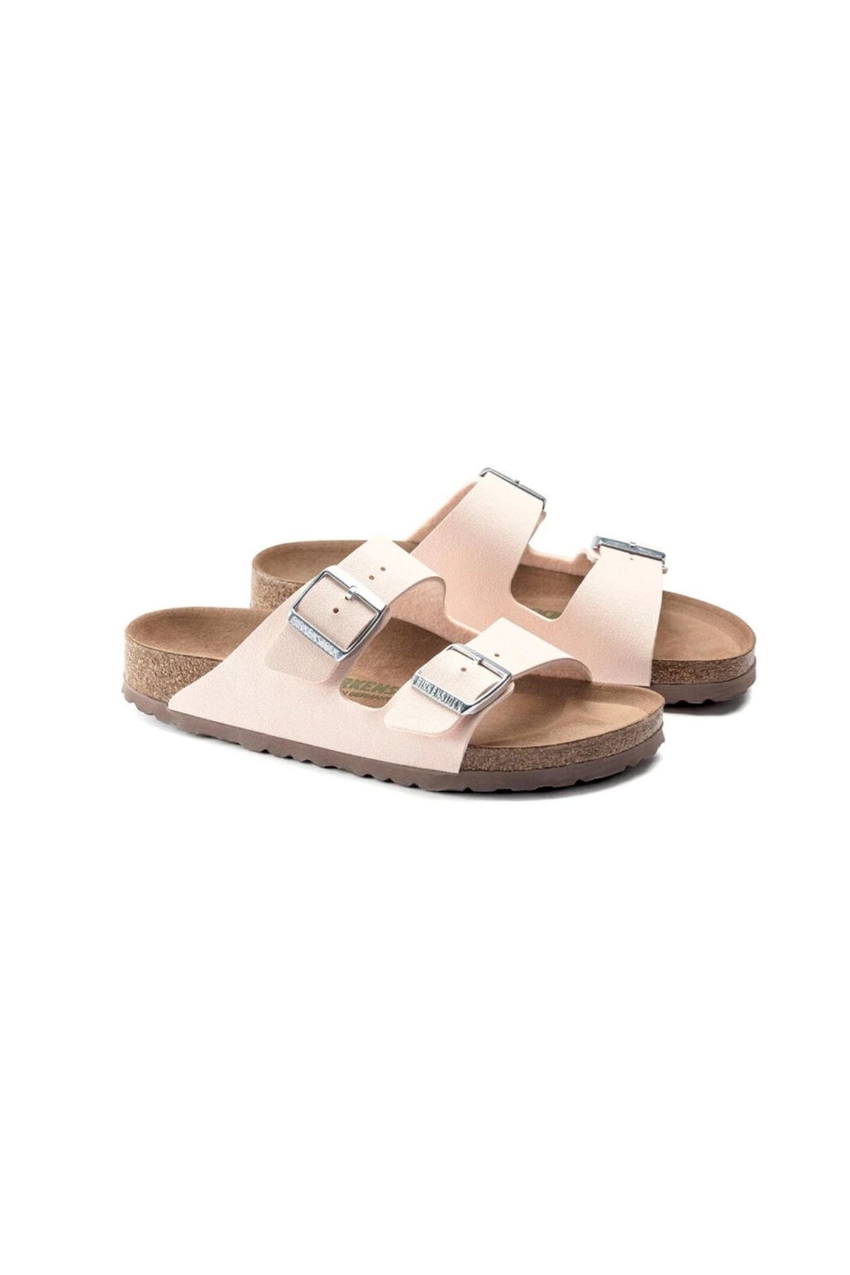 Birkenstock-Arizona Birko Flor Birkibuc Earthy Women's Pink Slippers 3