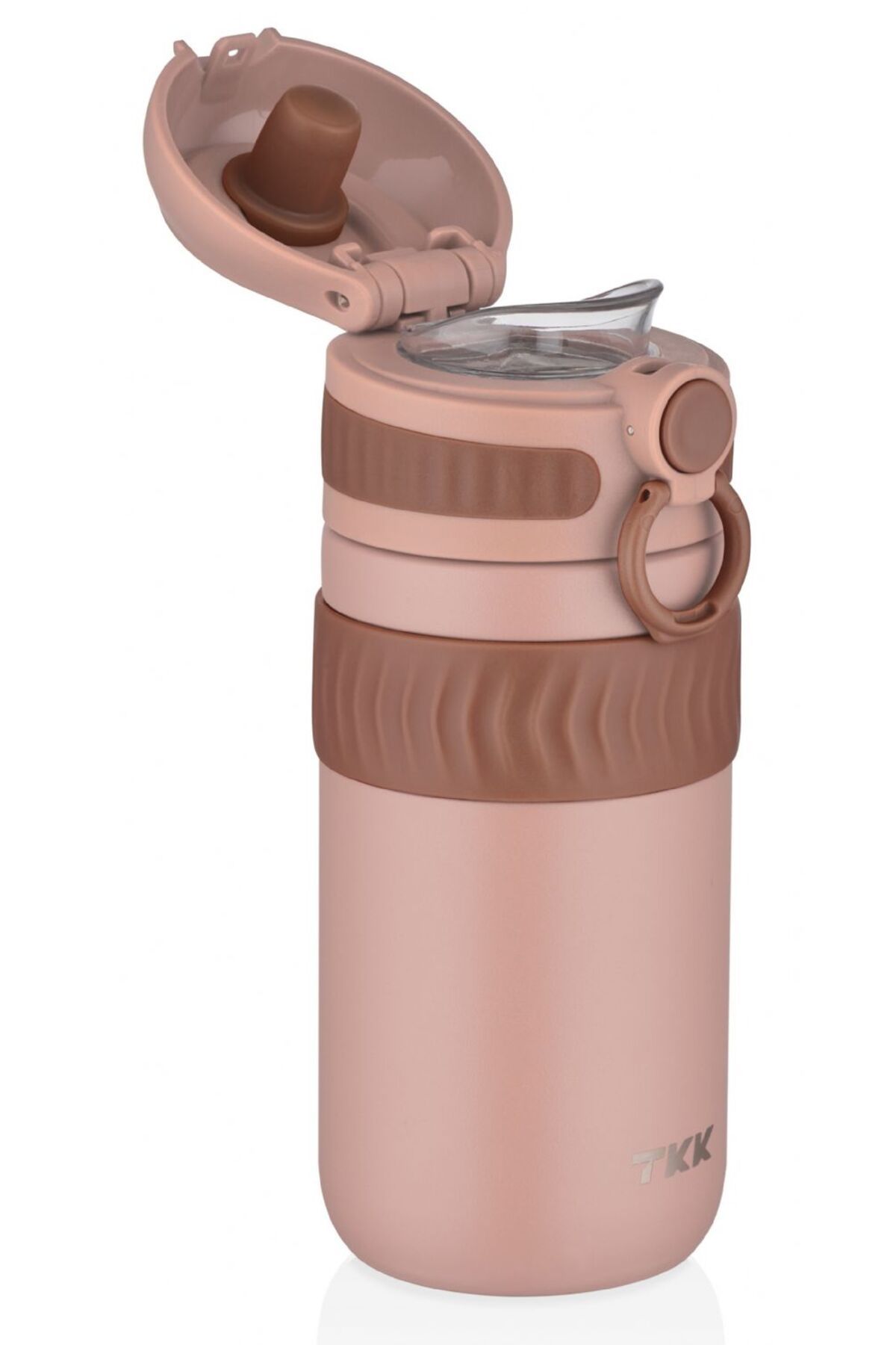 قمقمه و فلاسک صورتی دخترانه پسرانه بچگانه 450 میل فولاد ضد زنگ بزرگسالان Thermos Fatara قهوه TKK