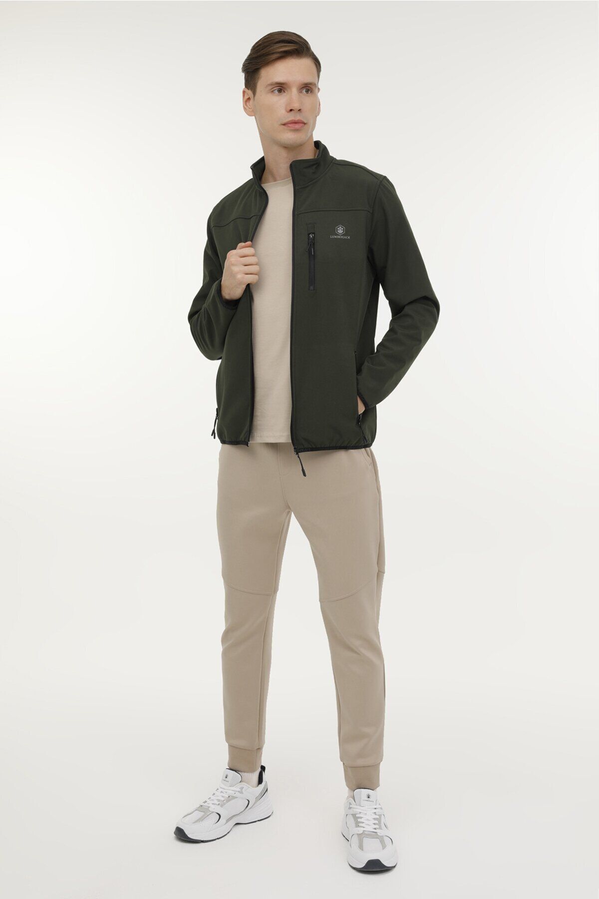 lumberjack-ML SOFTSHELL TRCK TOP 3PR Haki Erkek Softshell 3