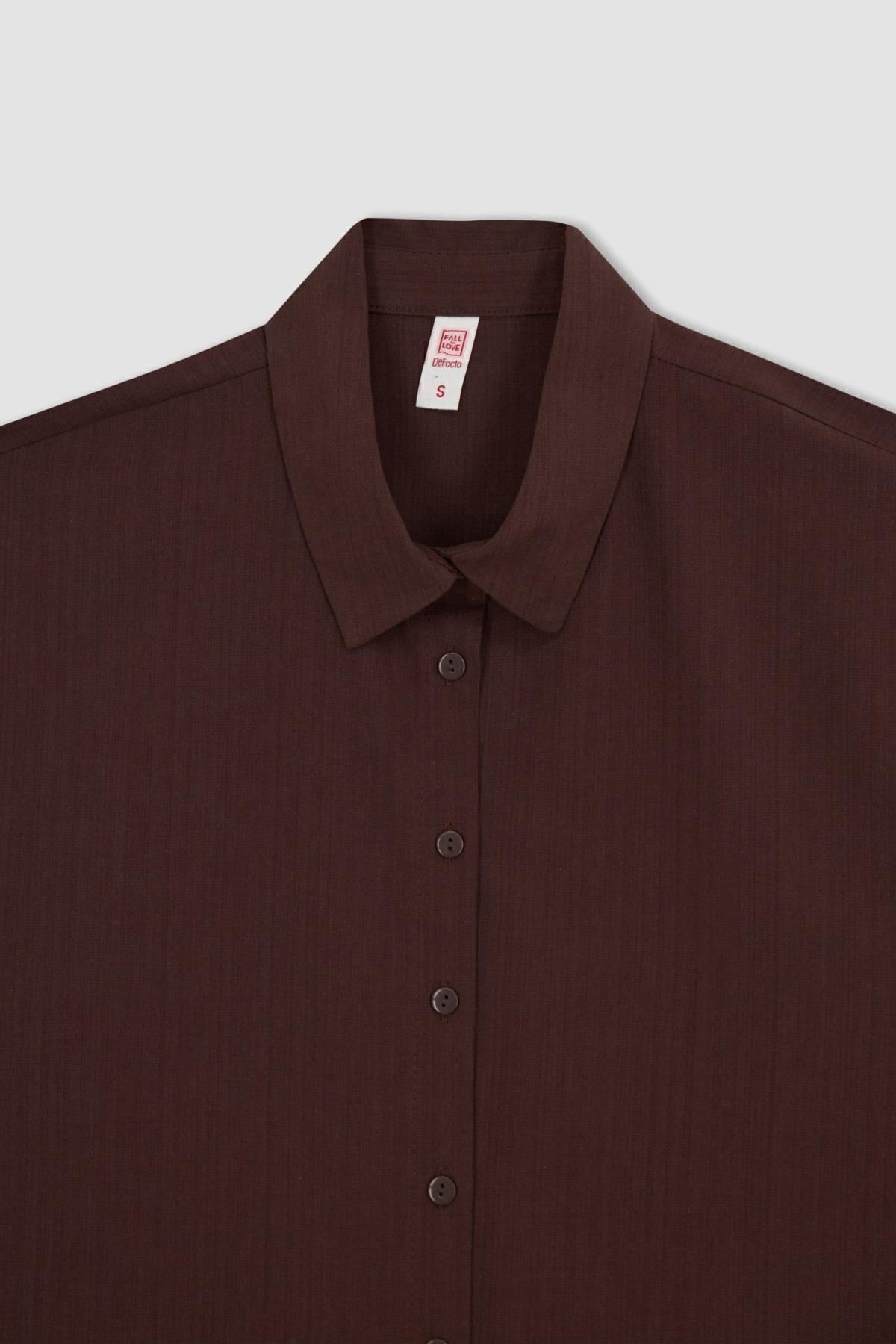 DeFacto-Bavlnená plážová košeľa Regular Fit - Zamilovať sa W8241az23sp 7