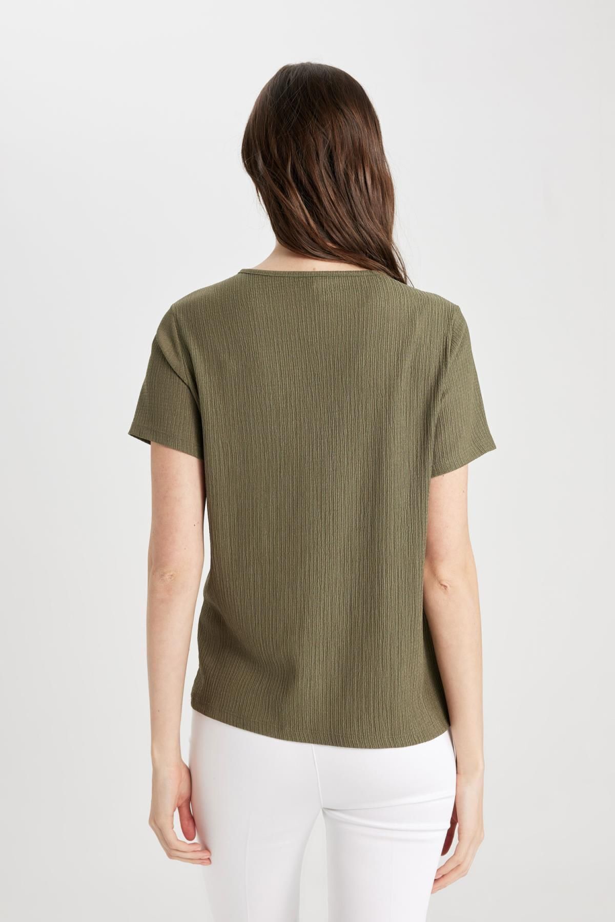 تی شرت زنانه دفاکتو | C1872AX24SP Defacto - Image 6