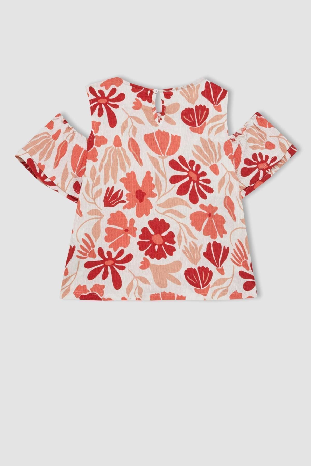 تی شرت دخترانه دفاکتو | C6890A824SM Defacto - Image 3