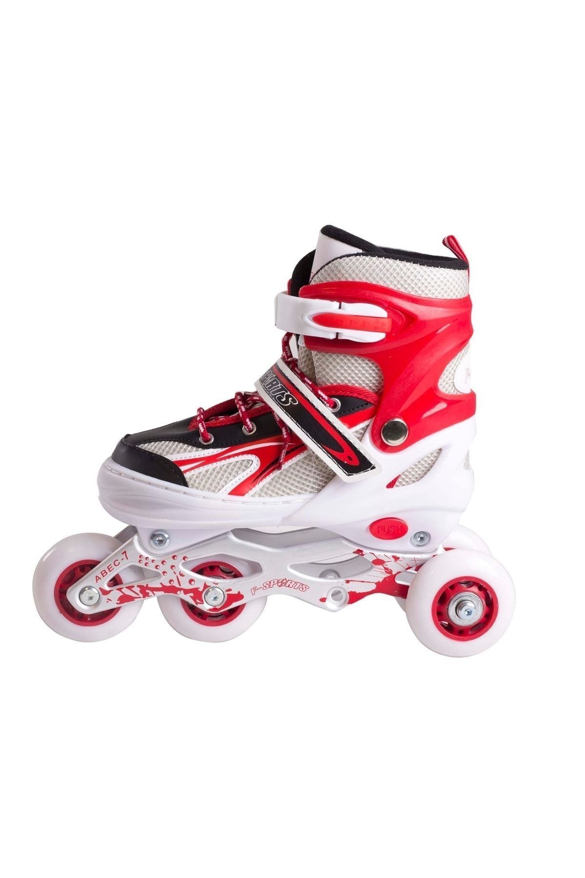 Furkan Toys F-sports 2. Seri 2+2 Ayarlanabilir Ön Tekerleği Işıklı Metal Alıştırma Pateni Çanta Hediyeli