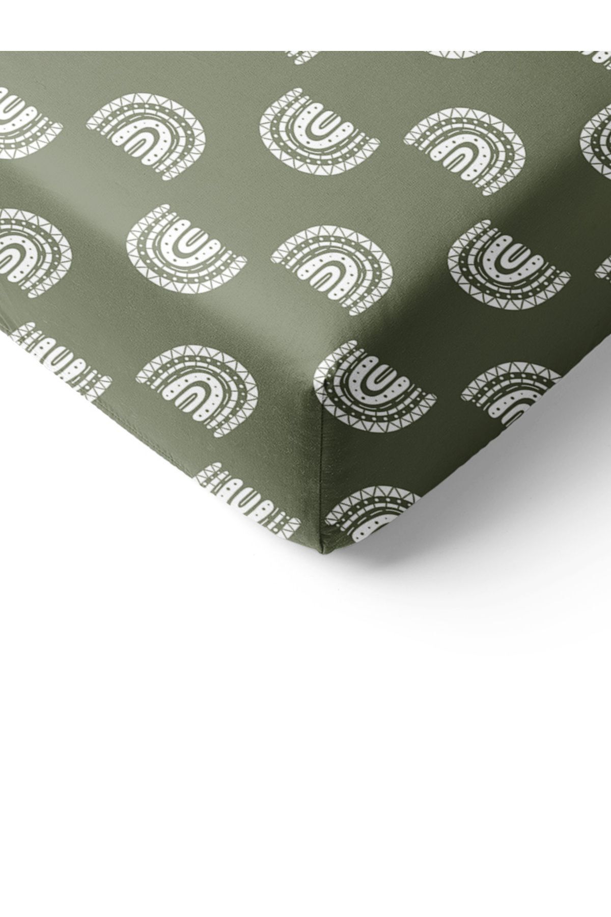 Evmila-Rainbow Patterned Printed Single Elastic Sheet Set 2