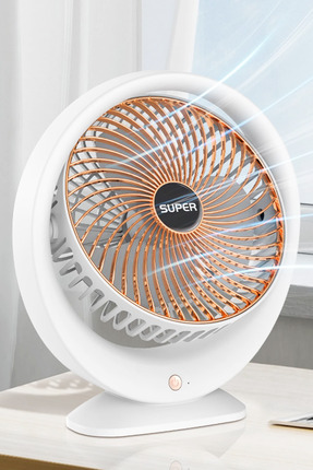 Aksesuarcı Şarjlı Masaüstü Vantilatör, 3 Hız Kademesi, 180° Ayarlanabilir Dön...