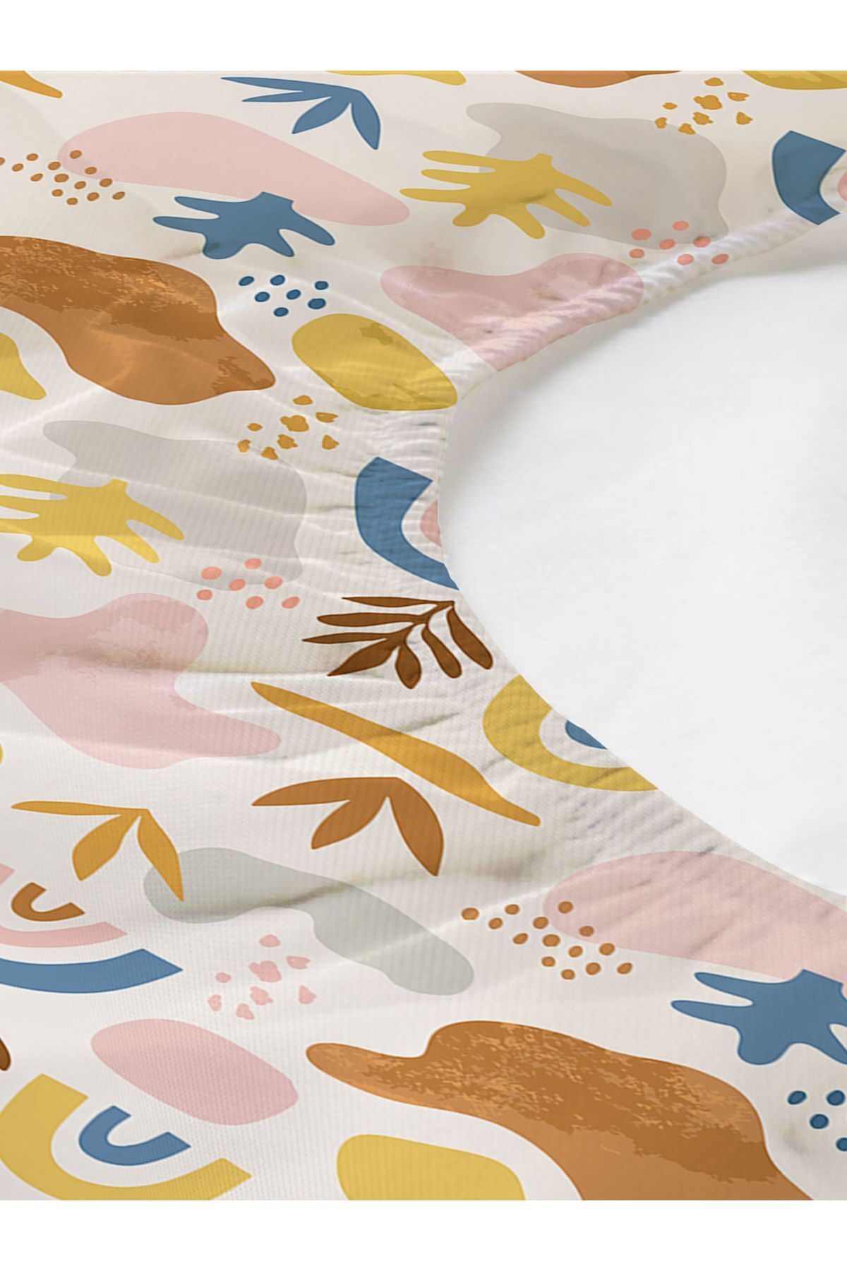 Evmila-Rainbow Patterned Printed Single Elastic Sheet Set 2