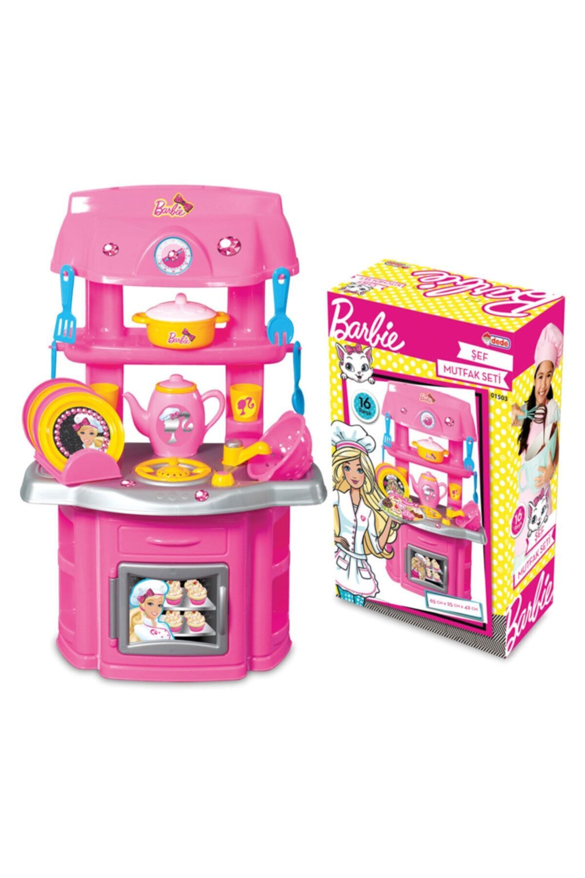 Barbie Dishwasher Girl Kids Toy Kitchen Set