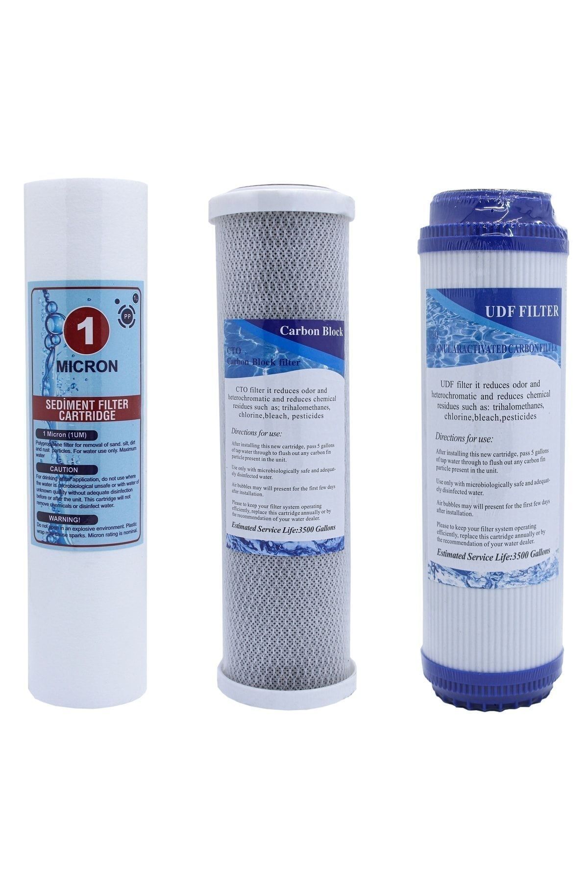Building Apartment Entrance Water Purifier 3-Piece Filter Set