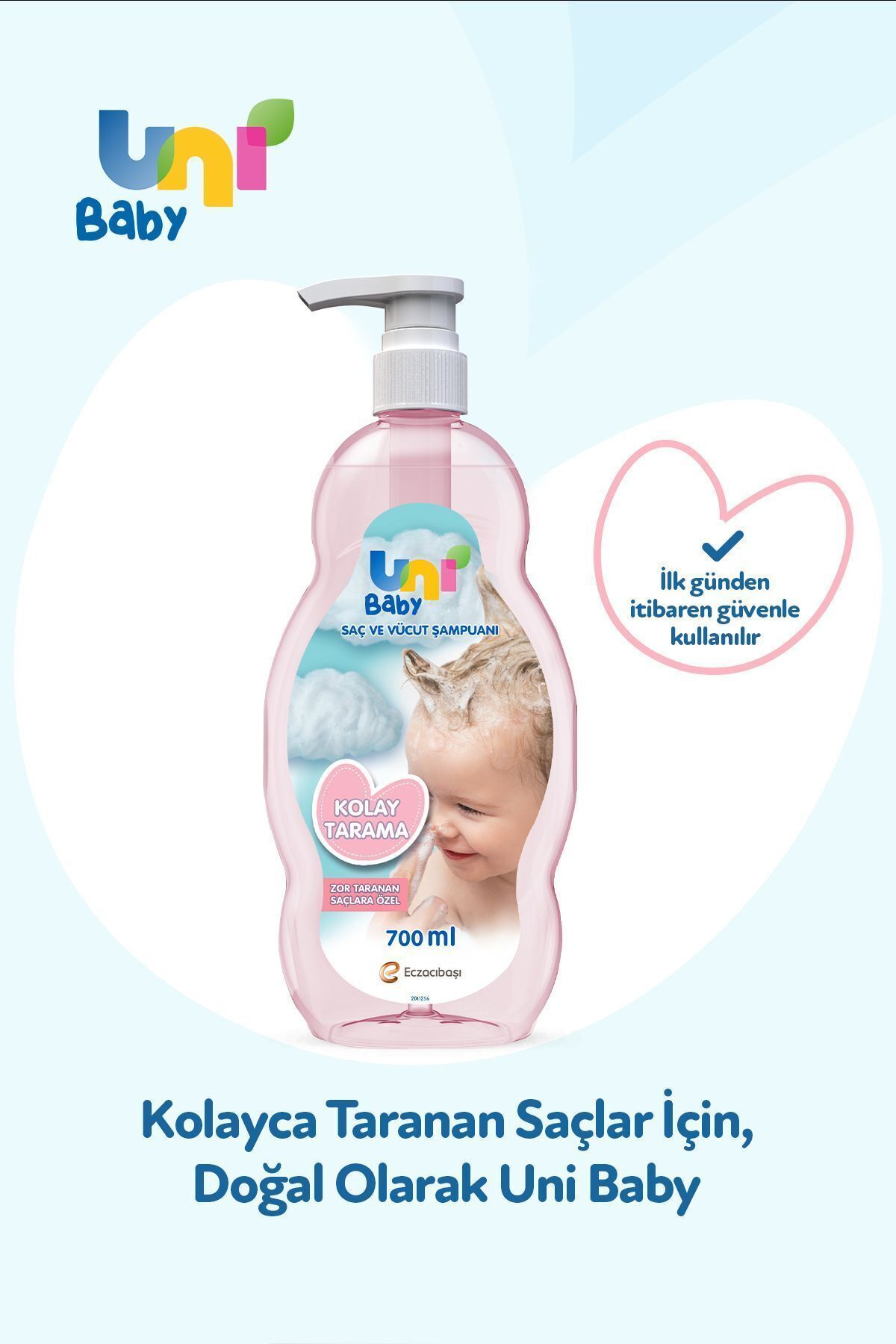 Kolay Tarama Saç ve Vücut Şampuanı 3lü Set 2100 ml