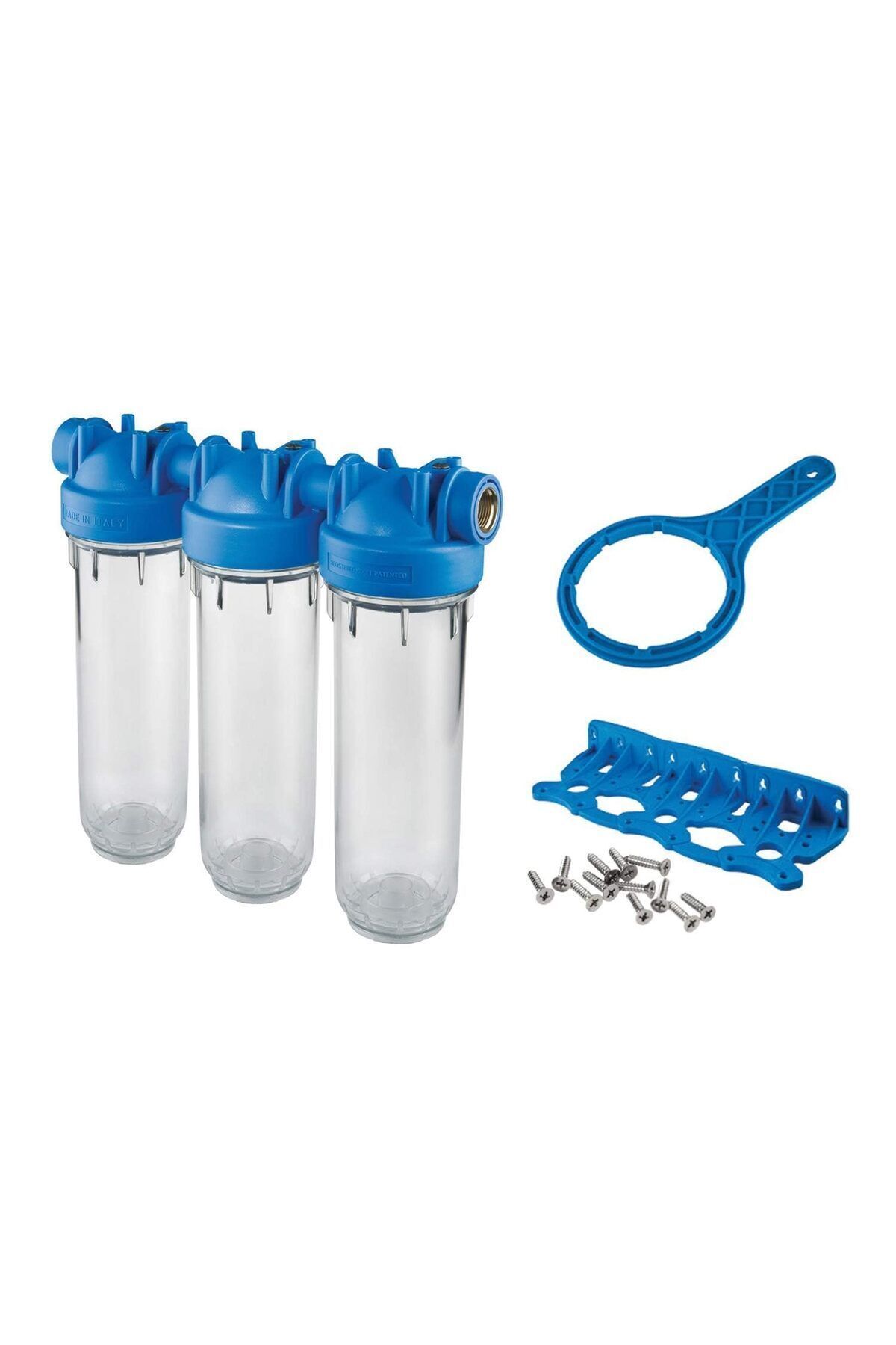 Atlas 3/4 Şebeke Suyu Arıtma - Trio 3'lü Hausıng 10 İnç