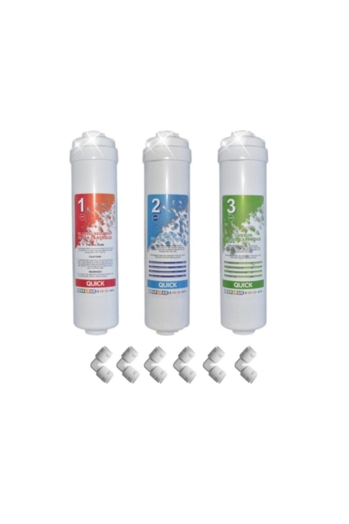 Aqua Closed Case Water Treatment 3-Piece Filter Set Quick System