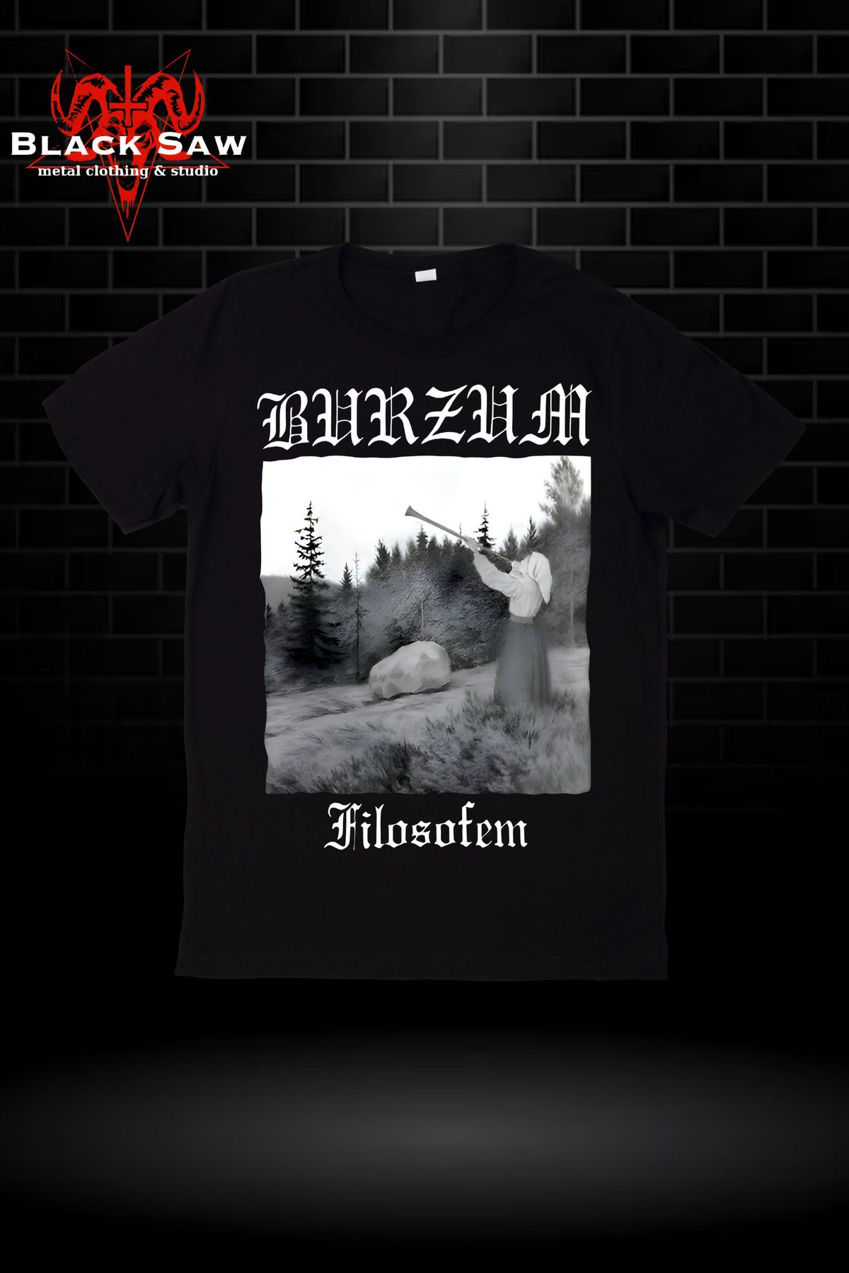 Valens Burzum Filosofem Black Metal Tshirt