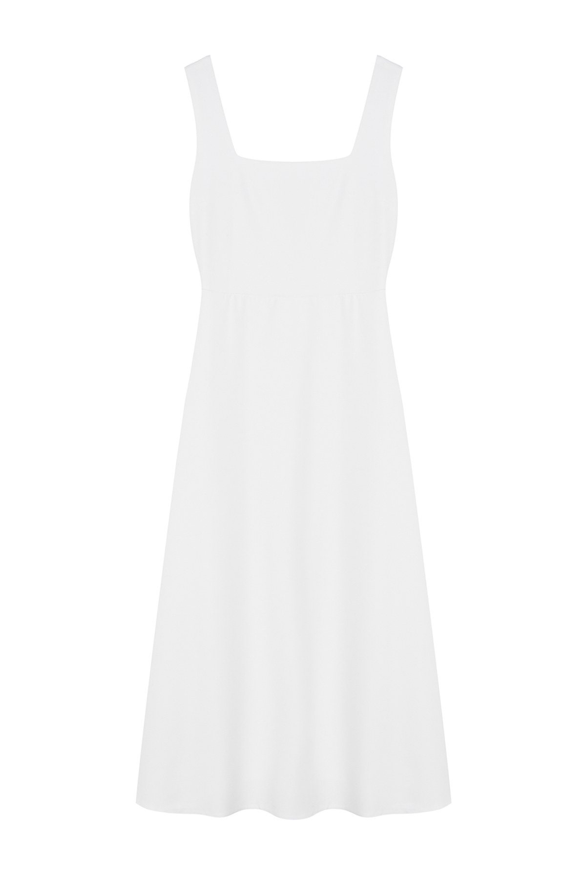 Trendyolmilla  Beyaz A-Kesim Dokuma Düğün/Nikah Şık Abiye Elbise TPRSS24EL00208 - Görsel 6