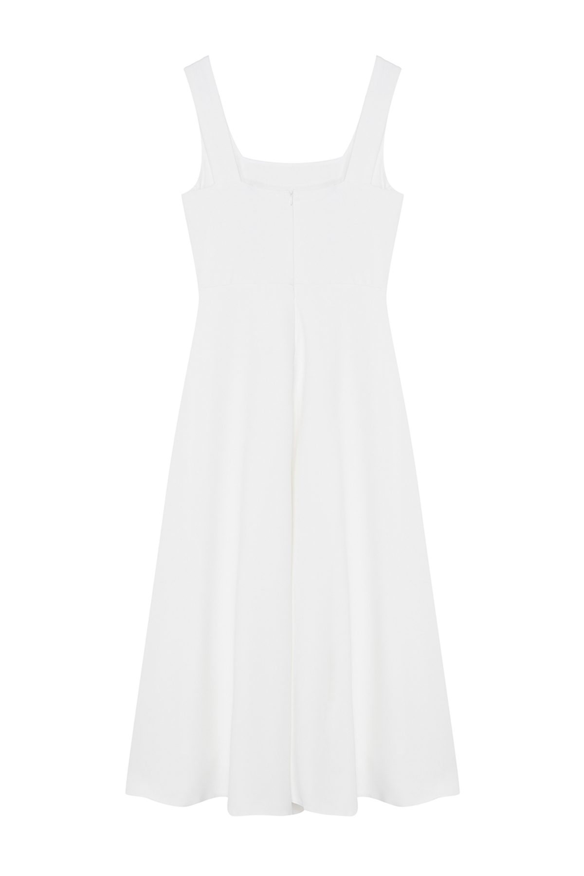 Trendyolmilla  Beyaz A-Kesim Dokuma Düğün/Nikah Şık Abiye Elbise TPRSS24EL00208 - Görsel 7