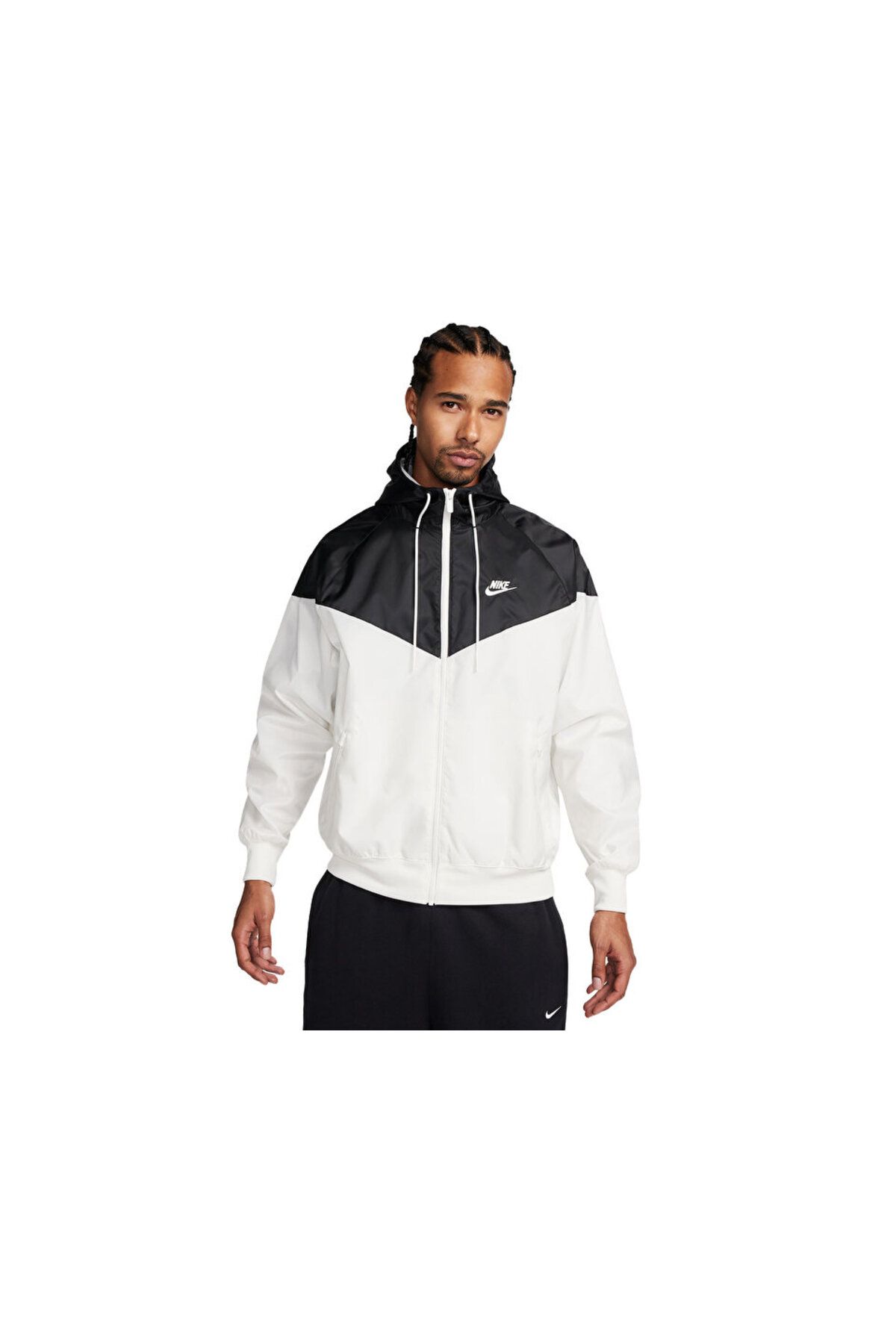 White nike raincoat top