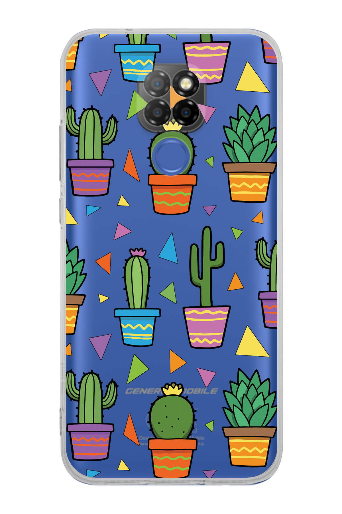 General Mobile GM 20 ile Uyumlu Water Color 4  Kamera Korumalı Şeffaf  Kılıf