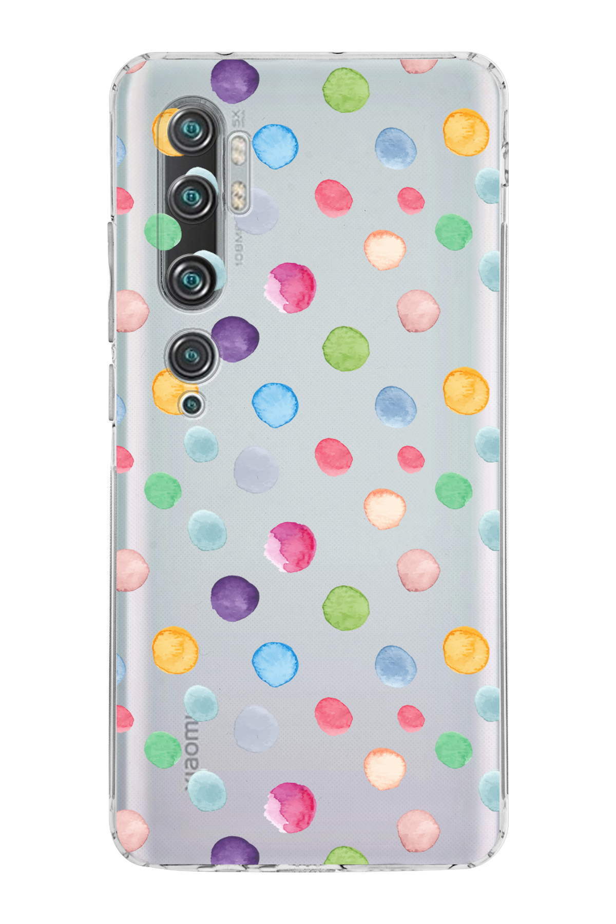 Xiaomi Mi Note 10 ile Uyumlu Water Color 6  Kamera Korumalı Şeffaf  Kılıf