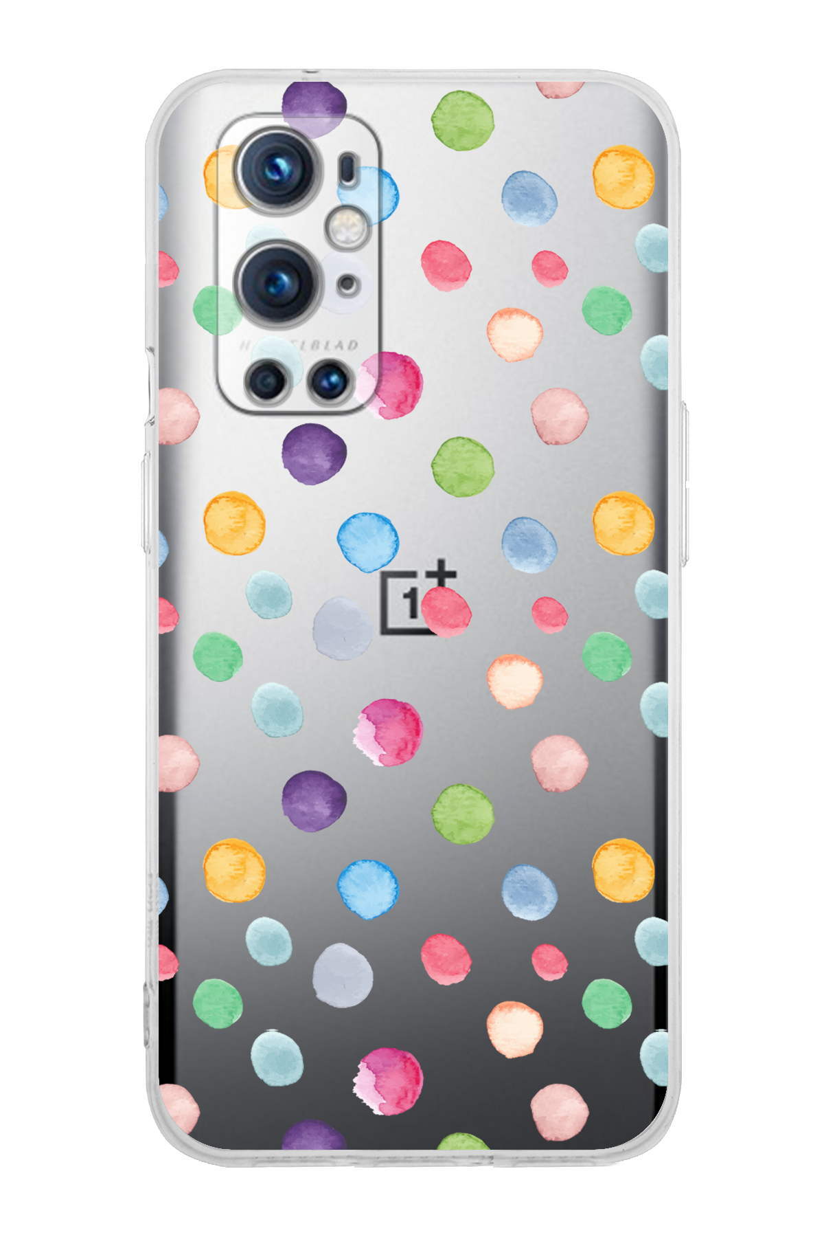 One Plus 9 Pro ile Uyumlu Water Color 6  Kamera Korumalı Şeffaf  Kılıf