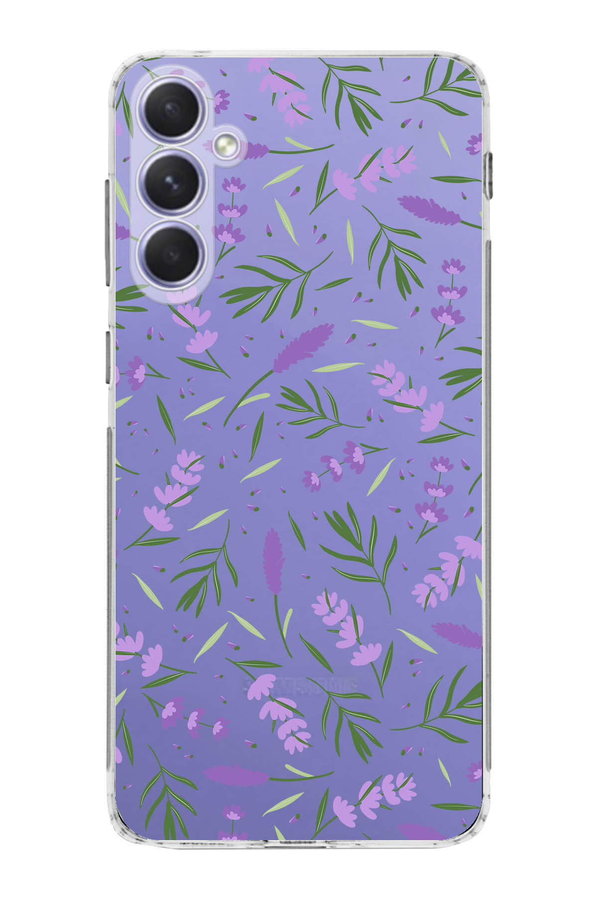 Samsung Galaxy A54 ile Uyumlu Water Color 3  Kamera Korumalı Şeffaf  Kılıf