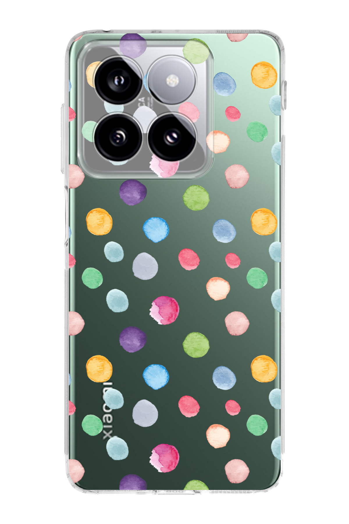 Xiaomi Mi 13 ile Uyumlu Water Color 6  Kamera Korumalı Şeffaf  Kılıf