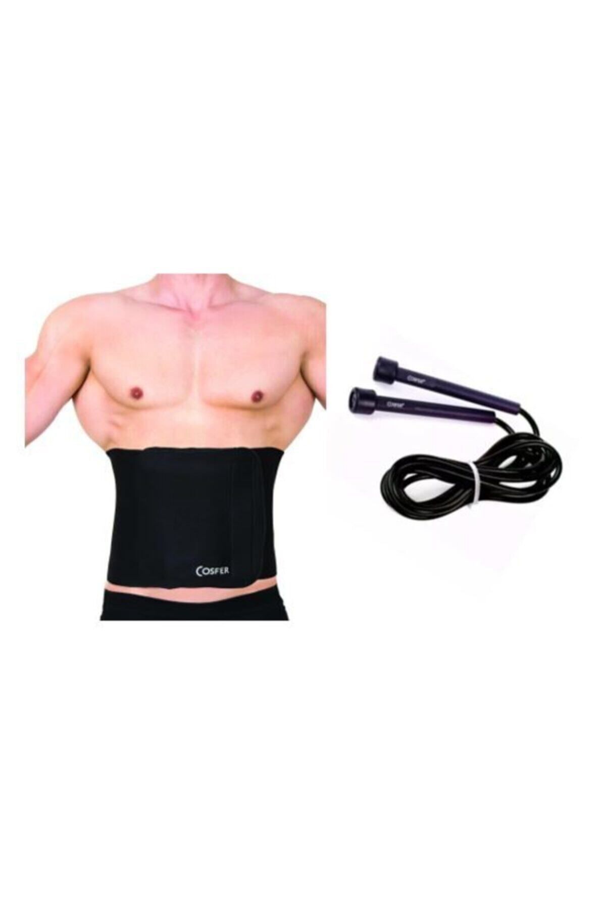 Cosfer-Pilates Set Thermal Belt + Jump Rope 2