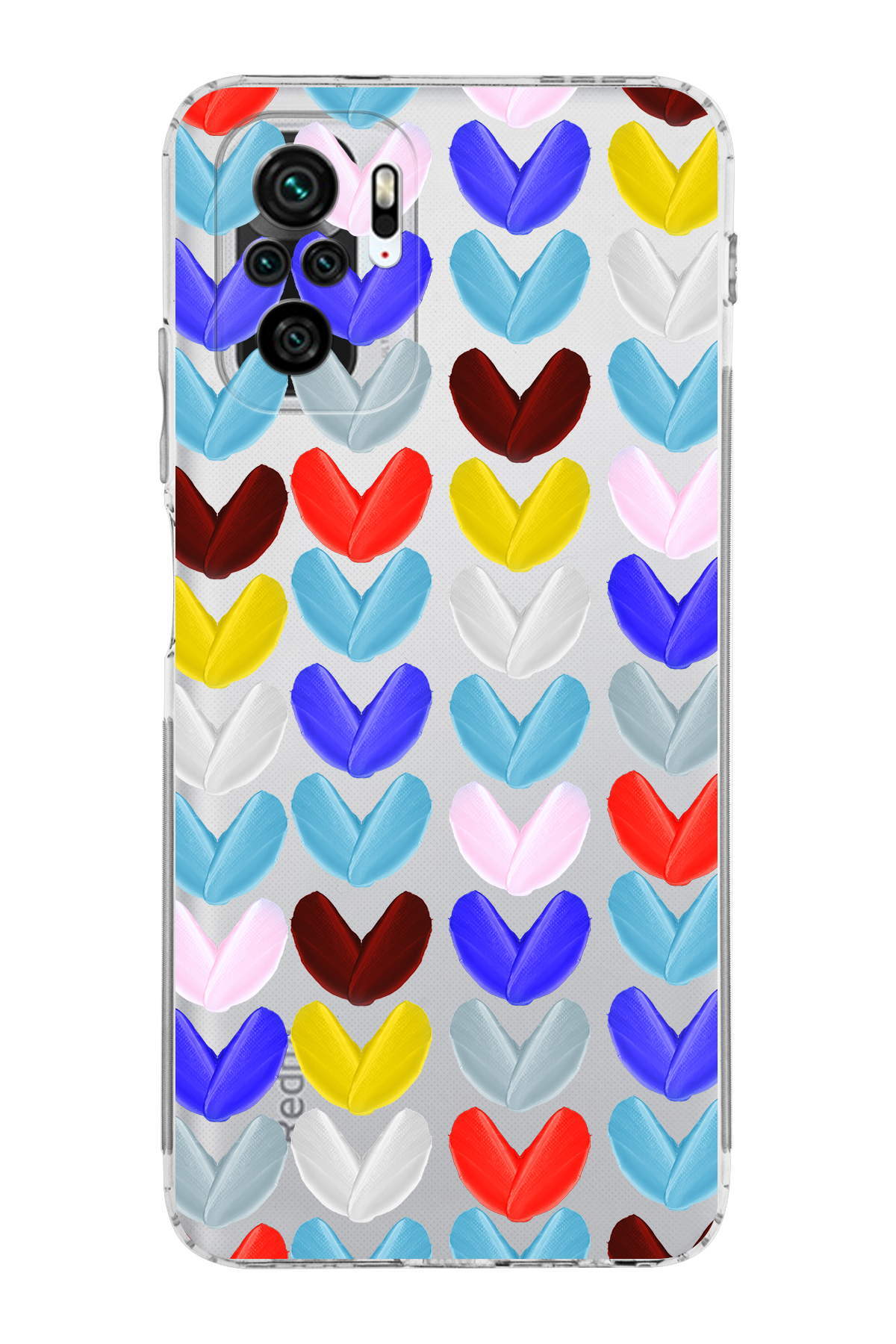 Xiaomi Redmi Note 10 ile Uyumlu Water Color 1  Kamera Korumalı Şeffaf  Kılıf