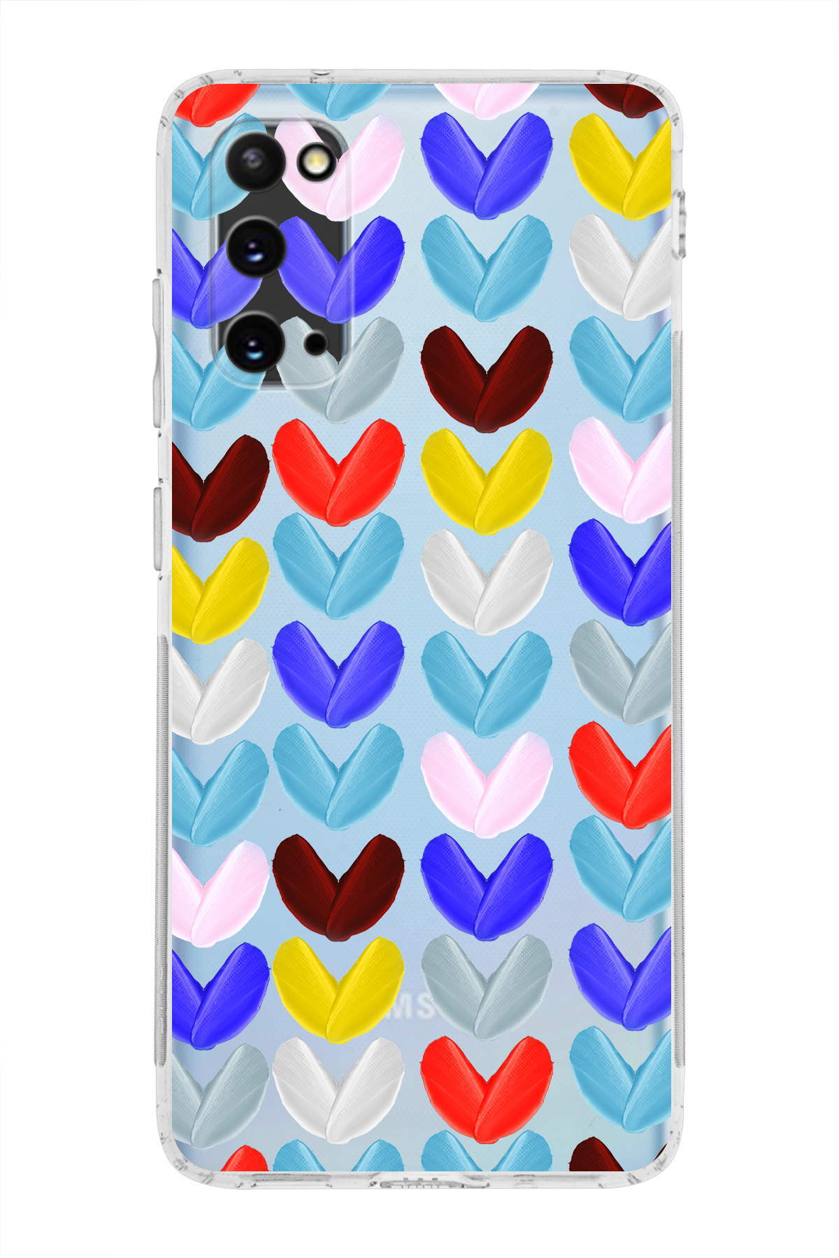 Samsung Galaxy S20 ile Uyumlu Water Color 1  Kamera Korumalı Şeffaf  Kılıf