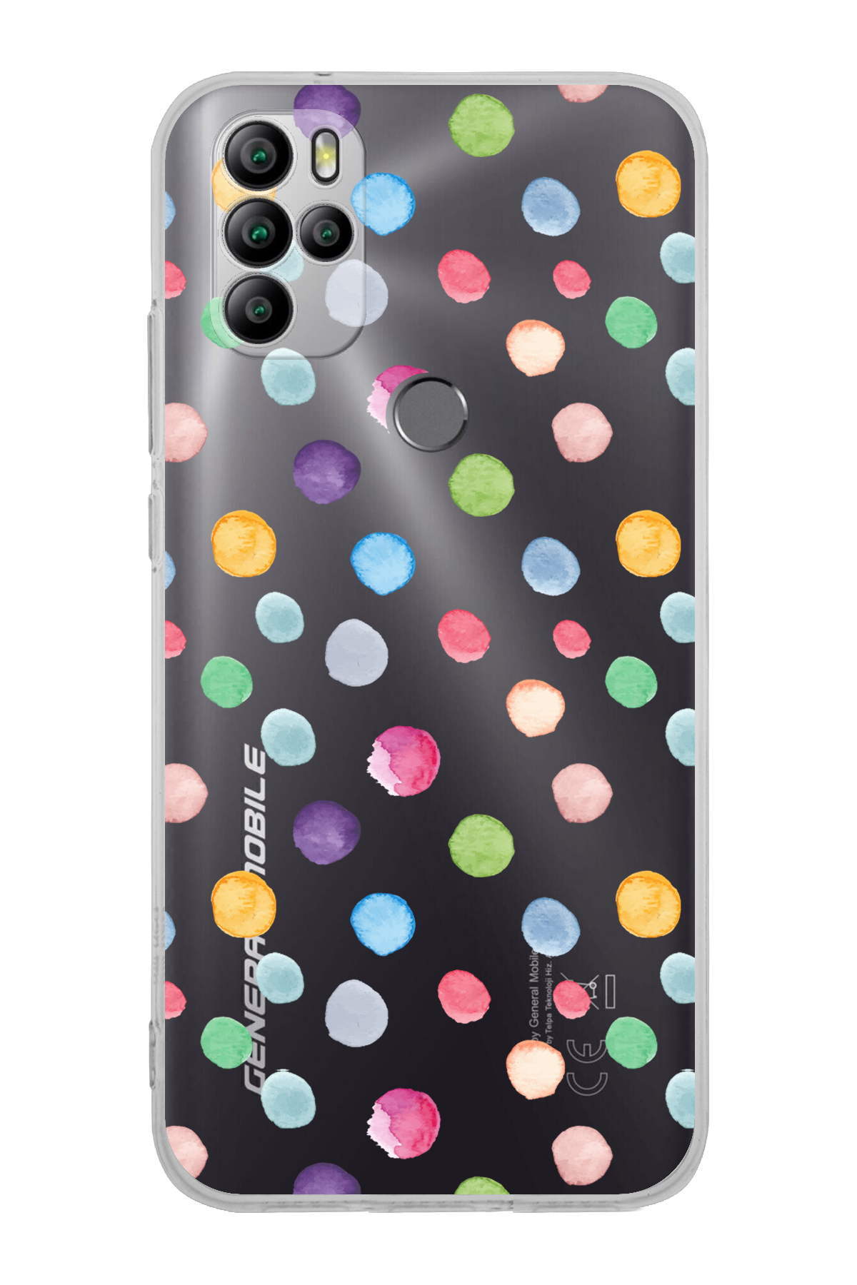 General Mobile GM 21 Pro ile Uyumlu Water Color 6  Kamera Korumalı Şeffaf  Kılıf