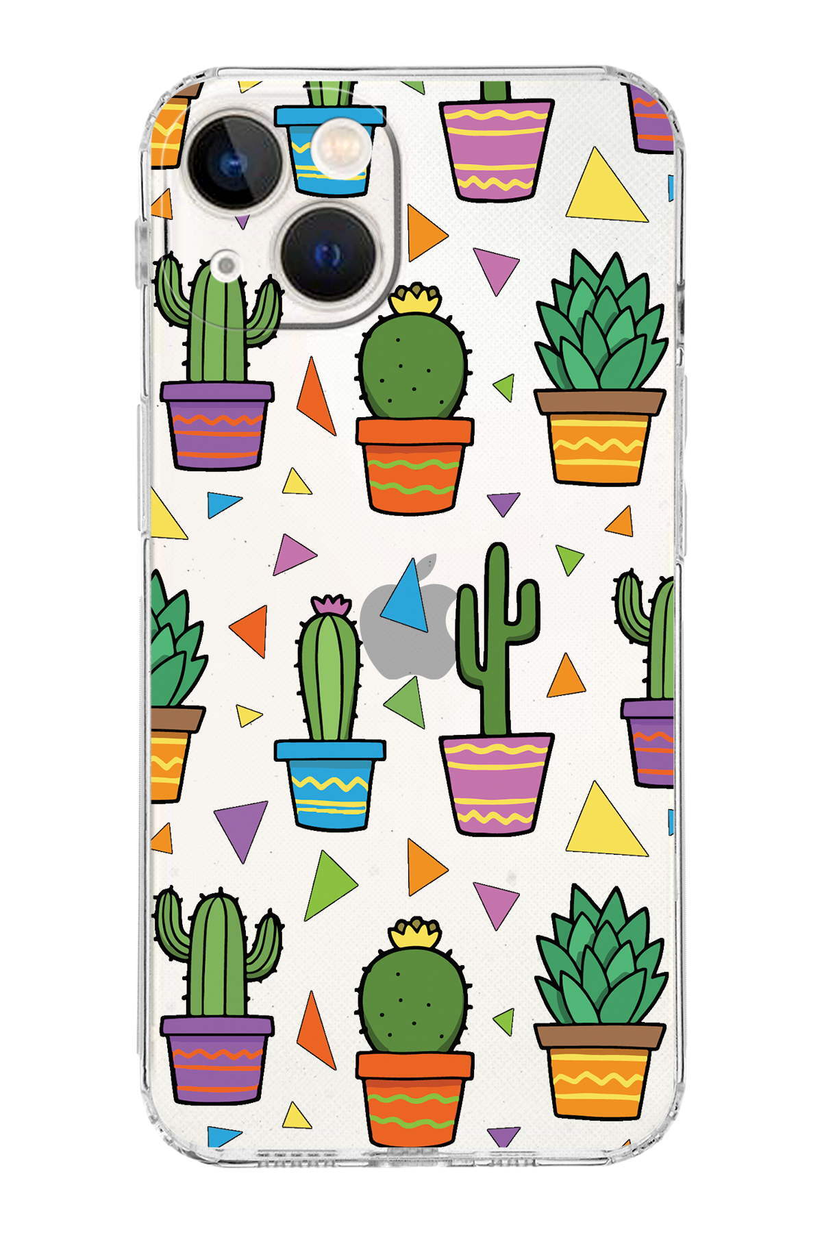 iPhone 13 Mini ile Uyumlu Water Color 4  Kamera Korumalı Şeffaf  Kılıf