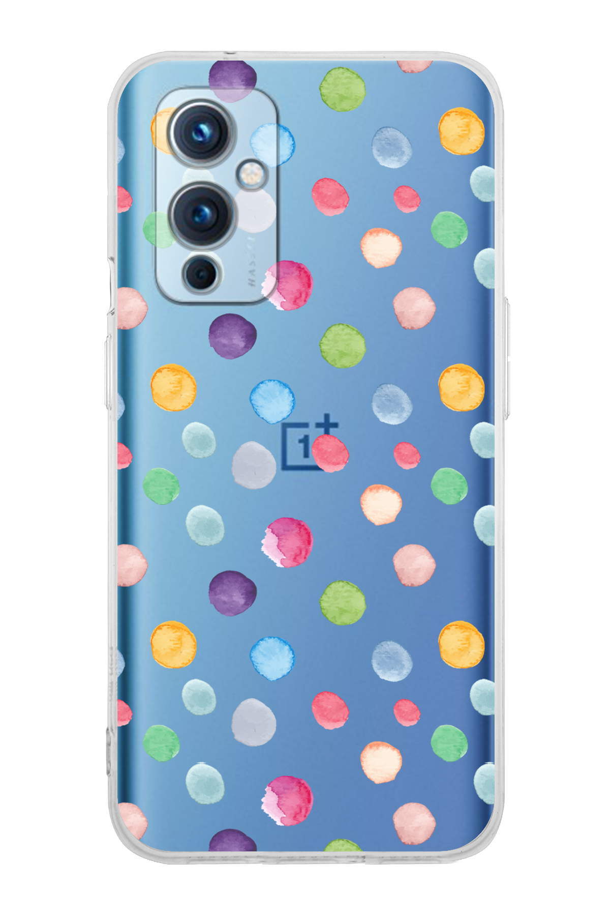 One Plus 9 ile Uyumlu Water Color 6  Kamera Korumalı Şeffaf  Kılıf