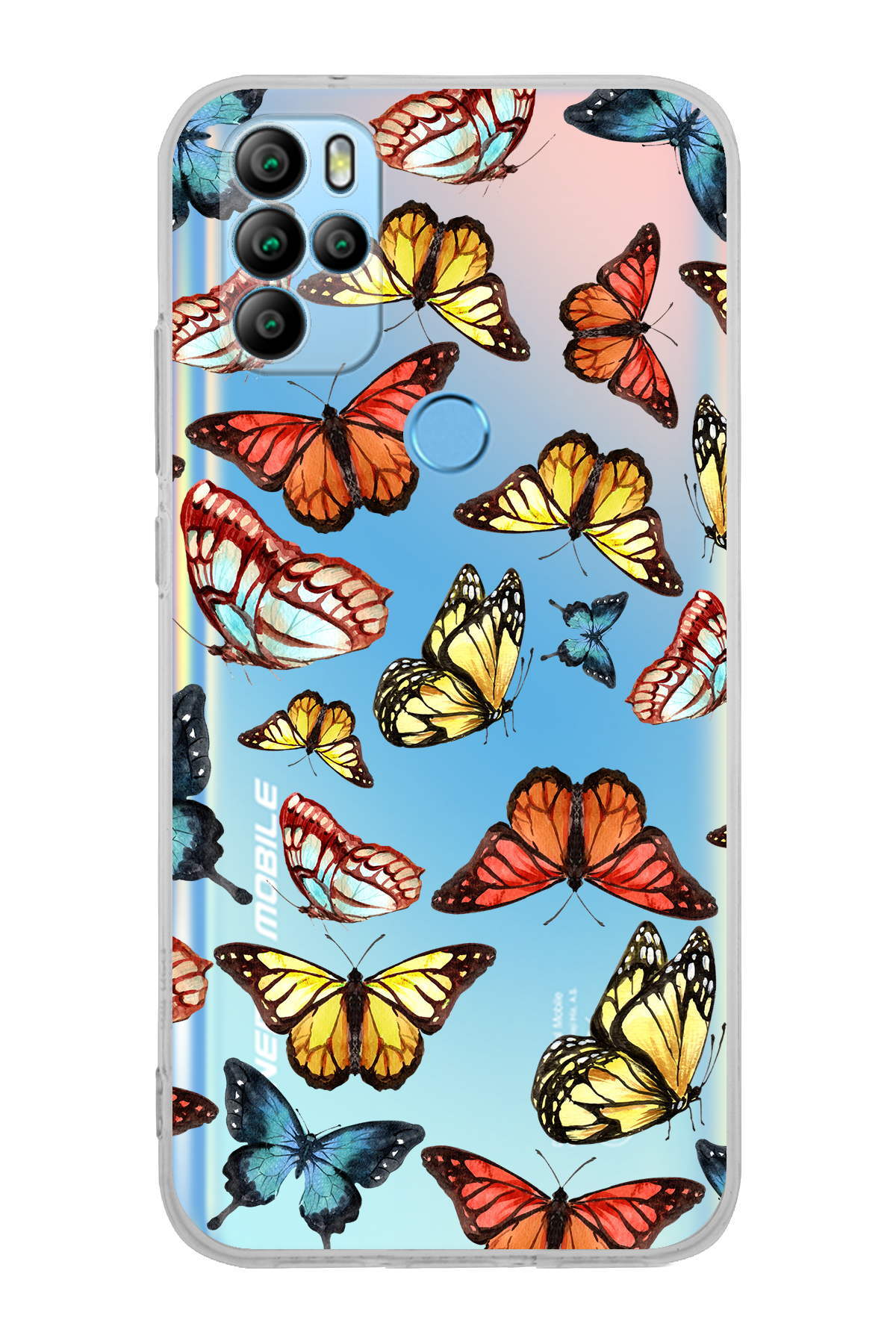 General Mobile GM 21 Pro ile Uyumlu Water Color 2  Kamera Korumalı Şeffaf  Kılıf