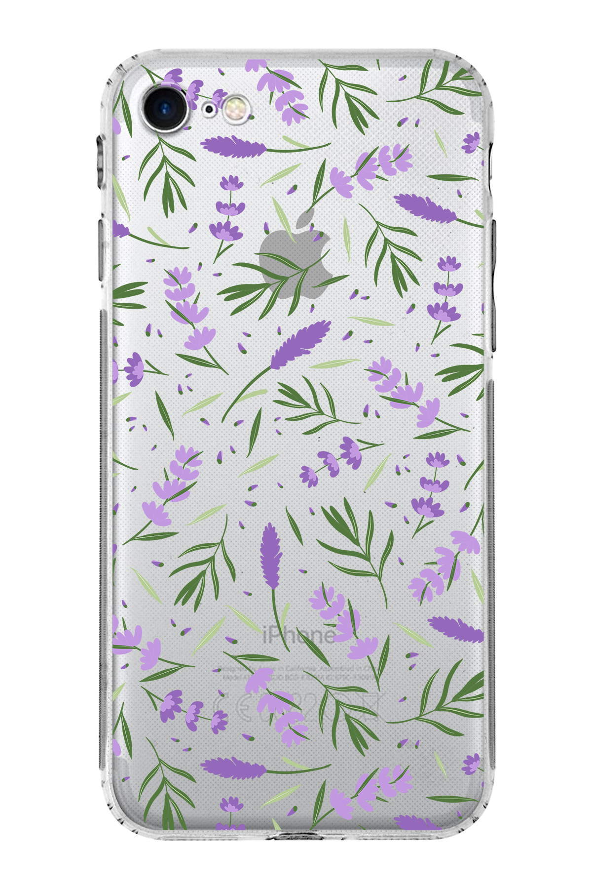 iPhone 8 ile Uyumlu Water Color 3  Kamera Korumalı Şeffaf  Kılıf