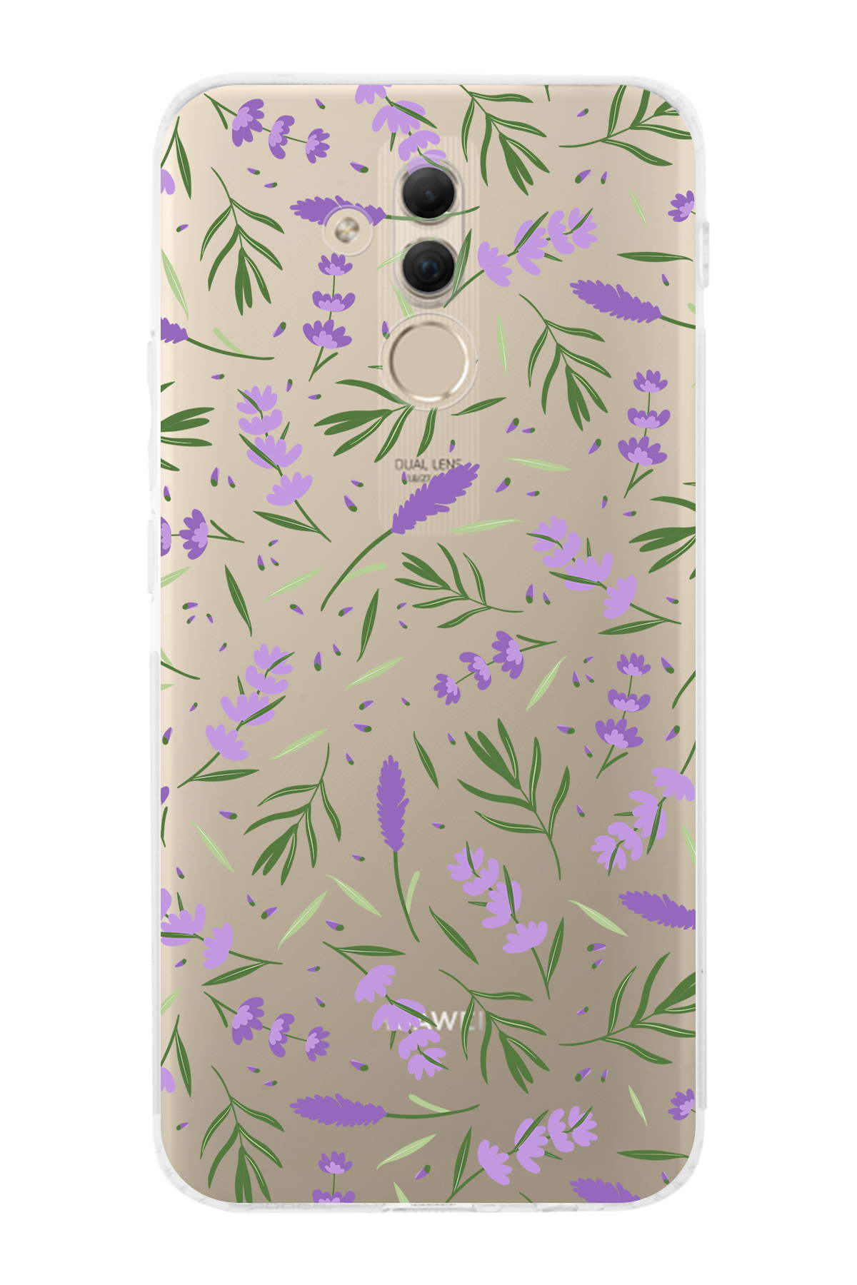 Huawei Mate 20 Lite ile Uyumlu Water Color 3  Kamera Korumalı Şeffaf  Kılıf