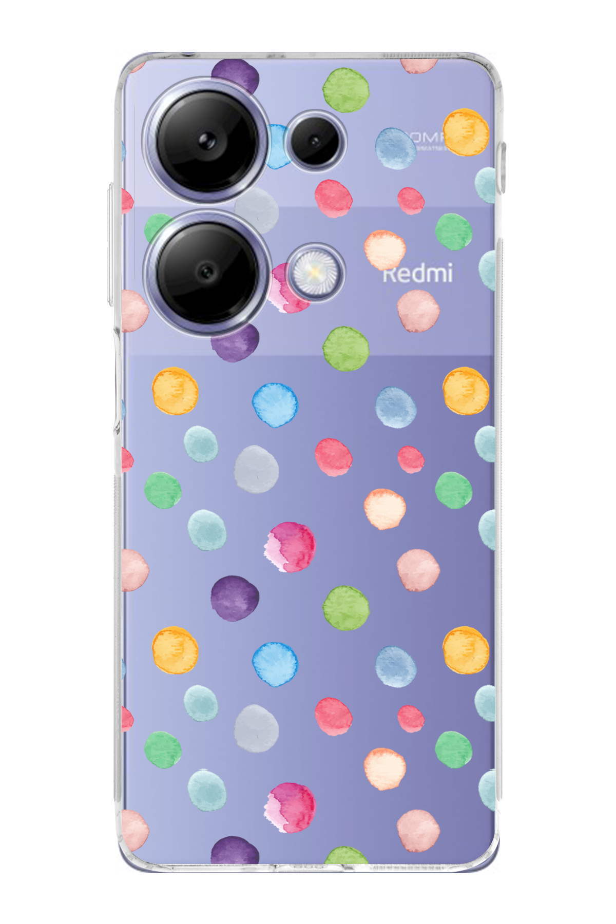 Xiaomi Redmi Note 13 Pro 4G ile Uyumlu Water Color 6  Kamera Korumalı Şeffaf  Kılıf