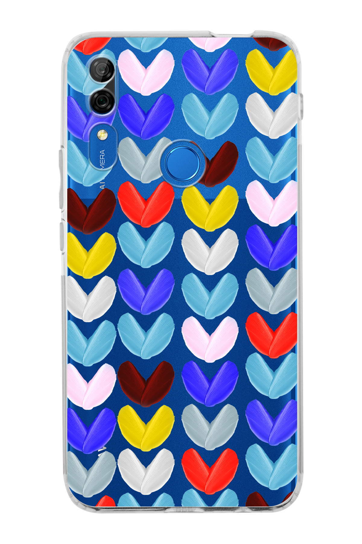 Huawei P Smart Z ile Uyumlu Water Color 1  Kamera Korumalı Şeffaf  Kılıf